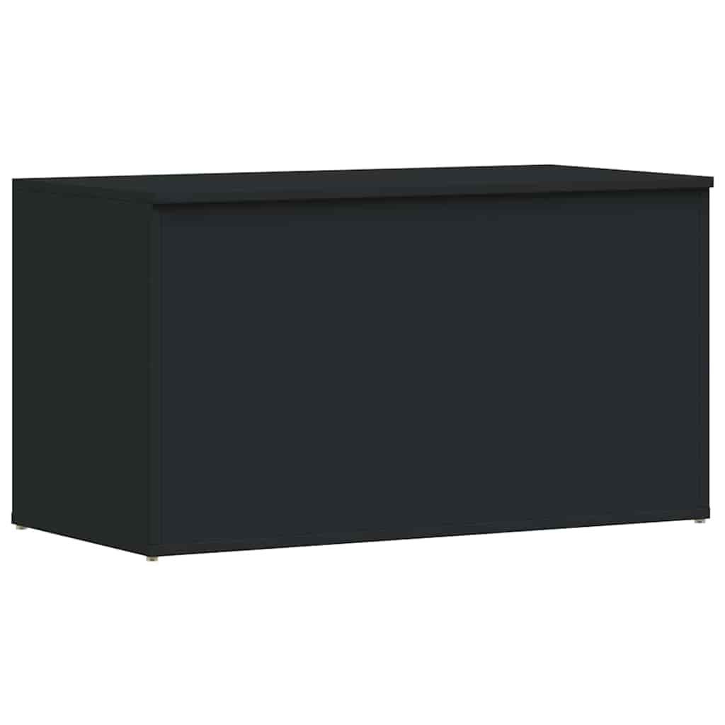 furnicato Aufbewahrungsbox Schwarze Aufbewahrungstruhe aus Holzwerkstoff 84 x 42 x 46 cm (1 St)