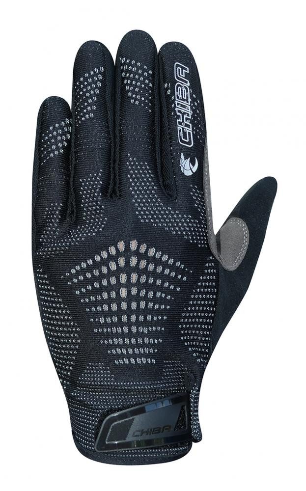 Fahrradhandschuhe CHIBA Gel Performer - Radhandschuhe S schwarz/schwarz mit Gelpolster &
