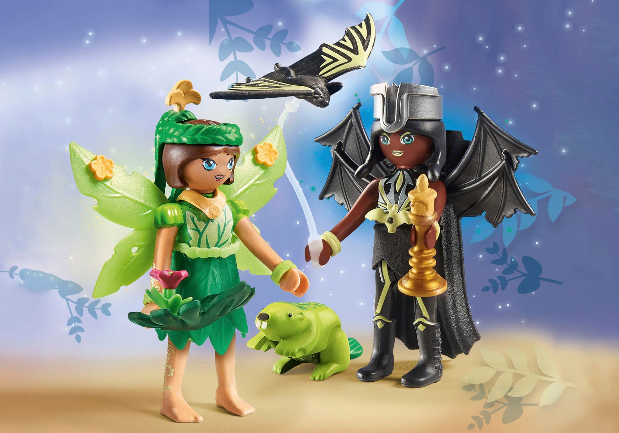 Forest of Bat Ayuma, Playmobil® (71350), Fairy Konstruktions-Spielset Made Adventures (26 Fairy St), in mit Europe Seelentieren &