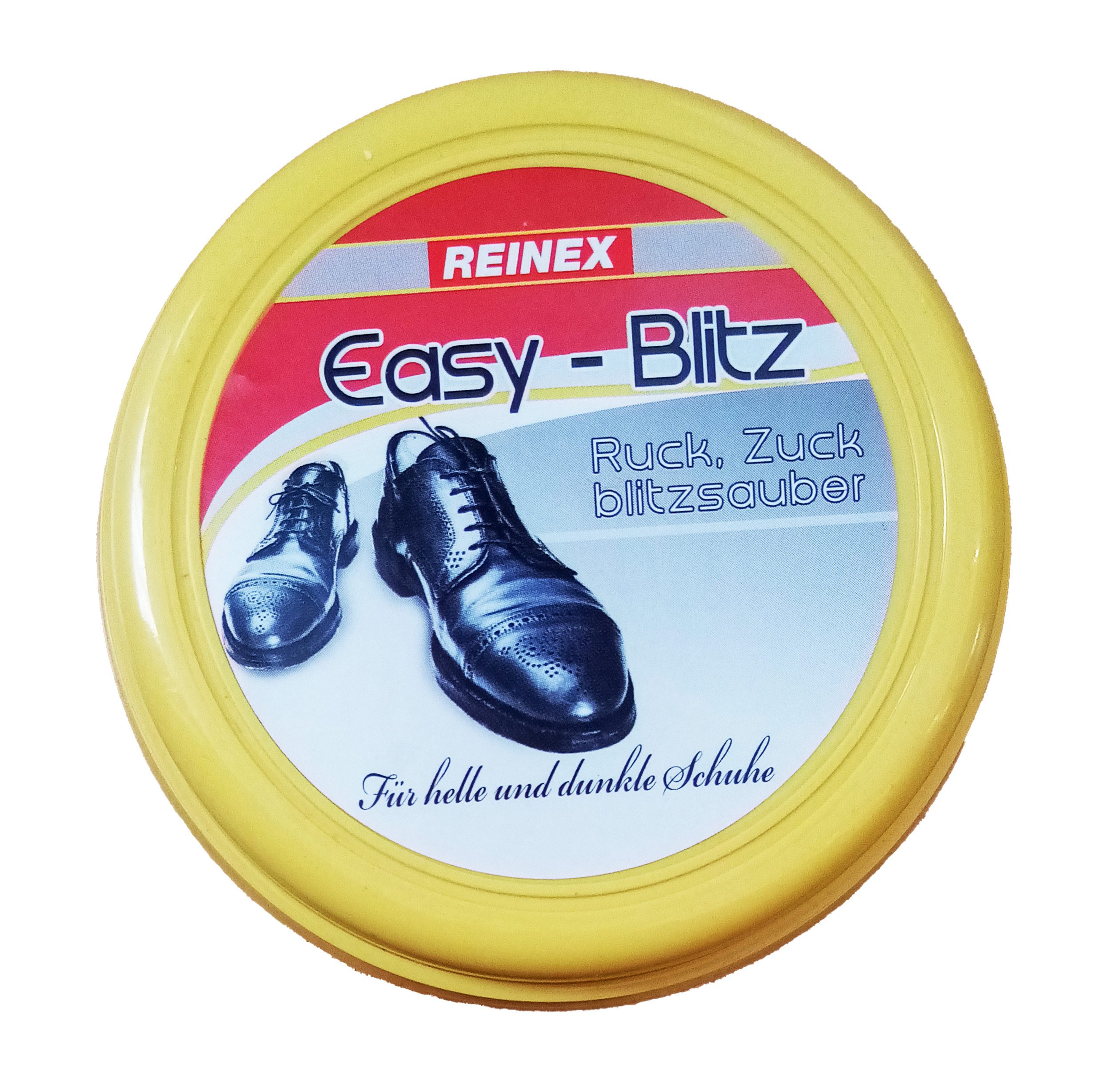 Reinex Schuhputzbürste SCHUHPFLEGESCHWAMM Easy-Blitz selbstglänzender Schuhputzschwamm 06, Schuhschwamm Schuh Schwamm Schuhpflege Schuhputz