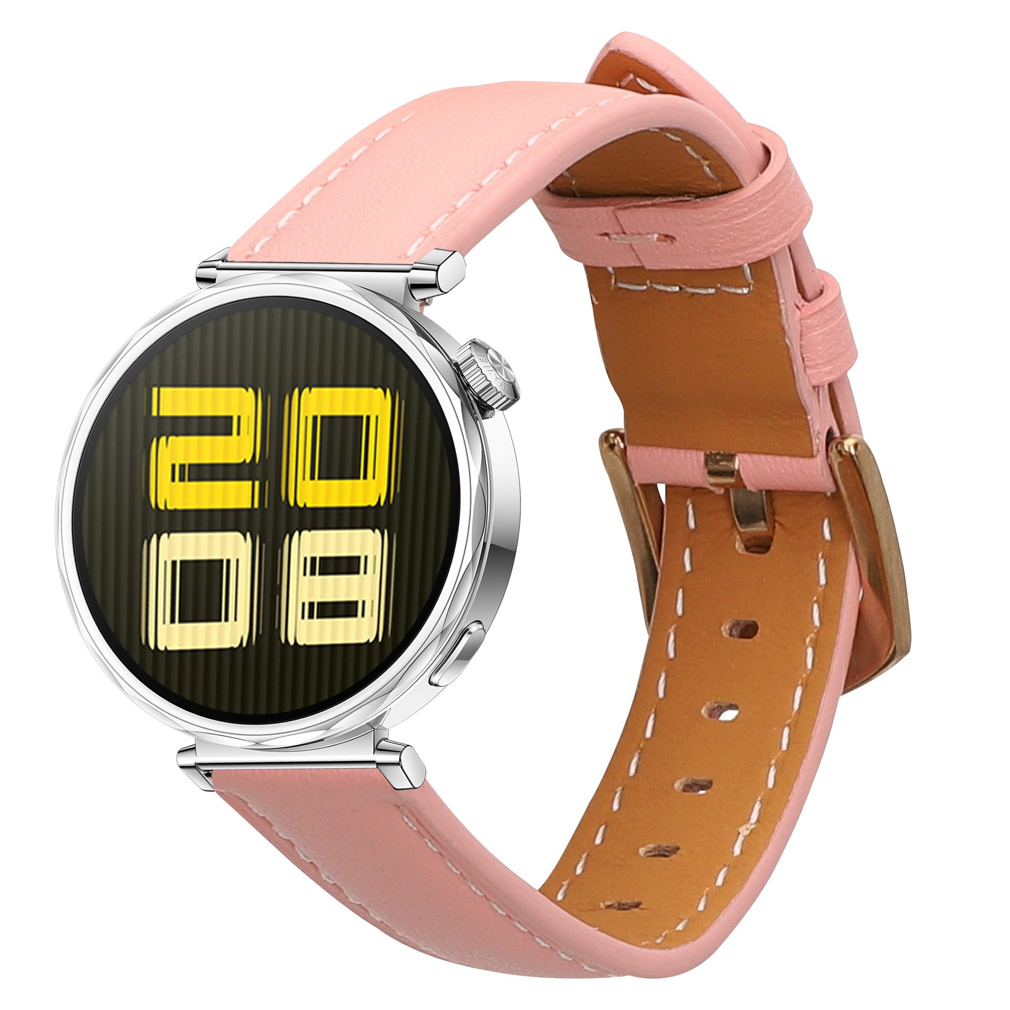 kwmobile Echtleder Armband für Huawei Watch GT5 41mm / GT5 Pro 42mm / Watch GT4 Smartwatch, 1-tlg., Ersatzarmband für Fitnesstracker - Wechselarmband Smartwatch