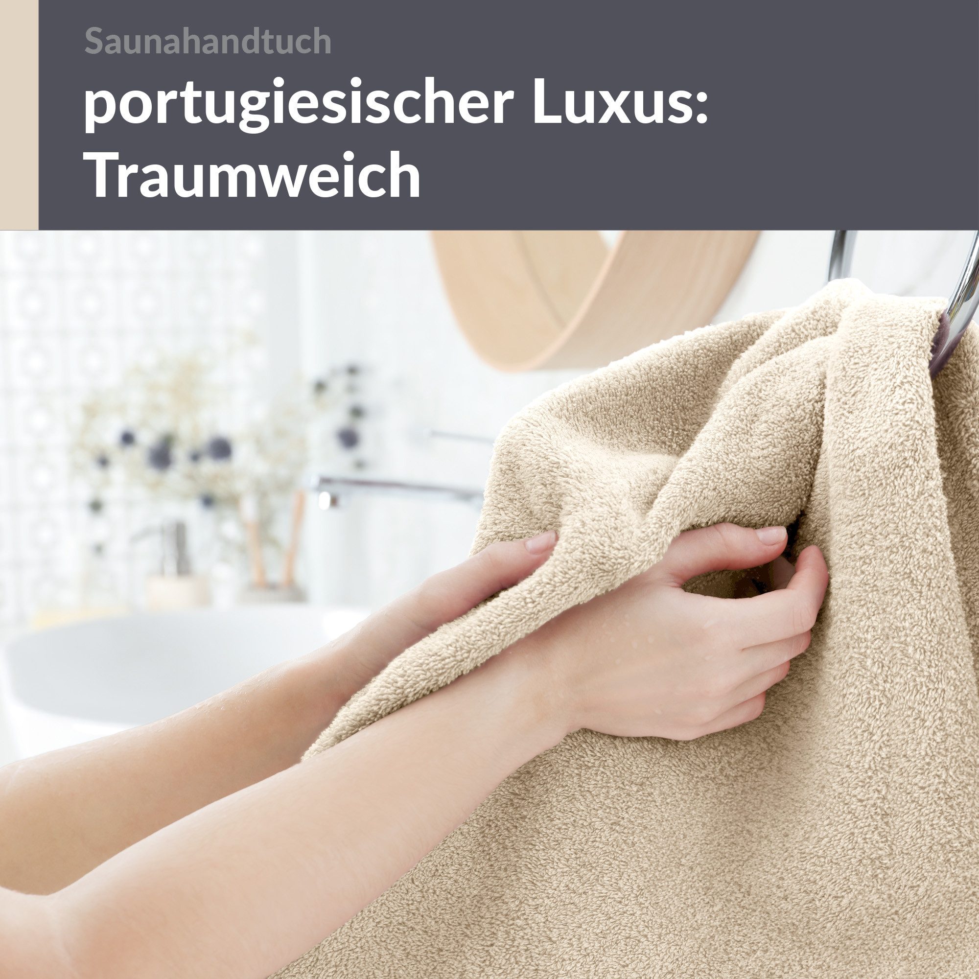 Lashuma Saunatuch XXL Handtuch London, Frottee (1-St), Badetuch Damen & Badehandtuch Herren 100x200 cm - Saunahandtuch 80x220 – Bild 3 von 5