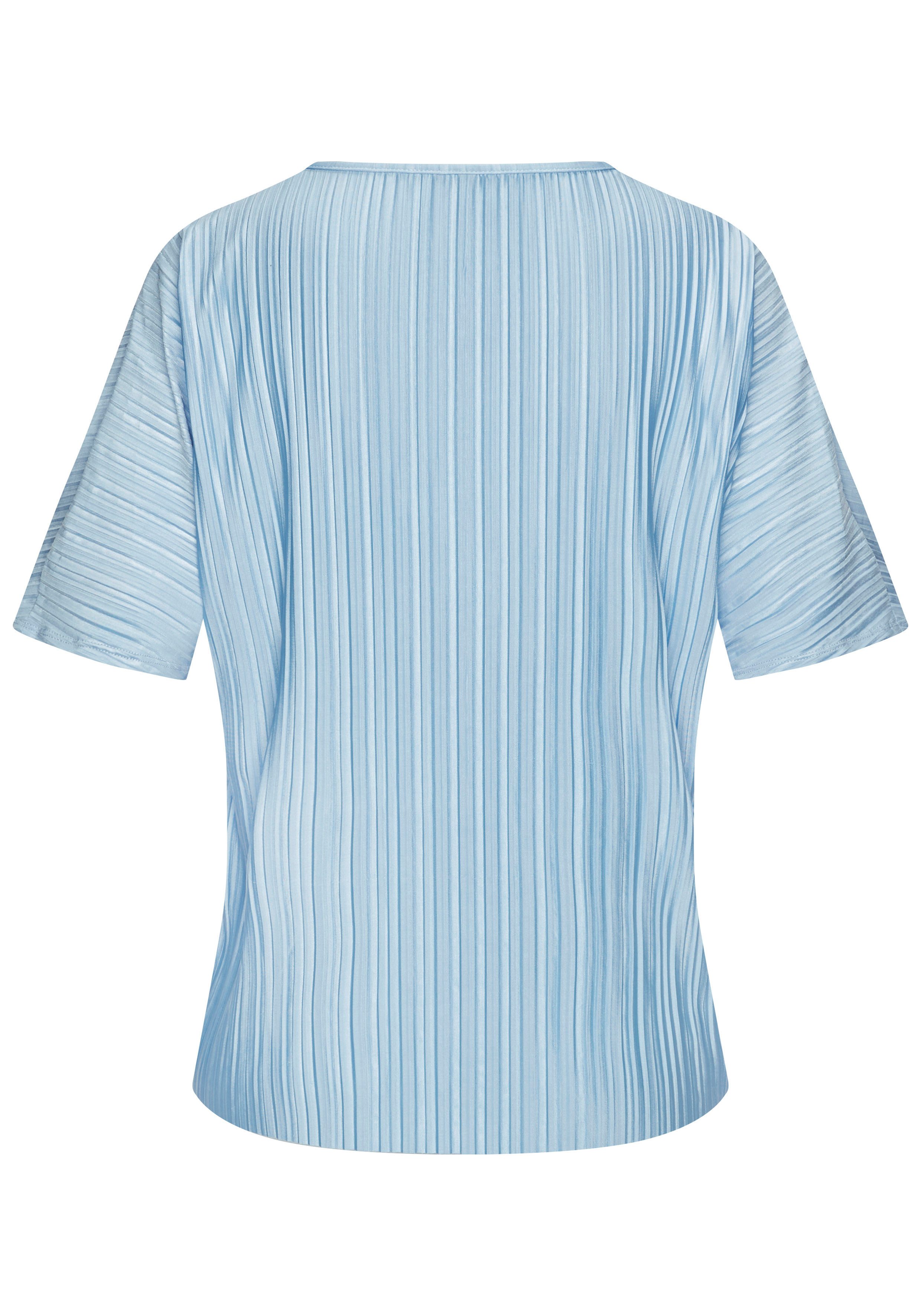 LASCANA Plisseeshirt aus schimmernder Ware