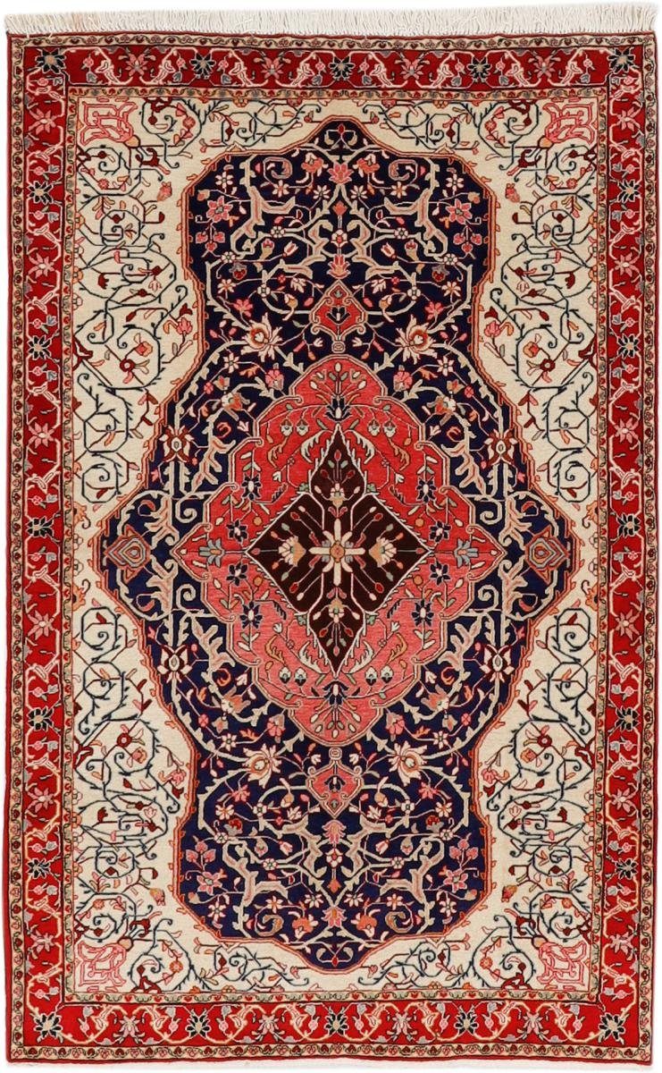 Orientteppich Hamadan Sharbaft 131x201 Handgeknüpfter Orientteppich / Perserteppich, Nain Trading, rechteckig, Höhe: 8 mm