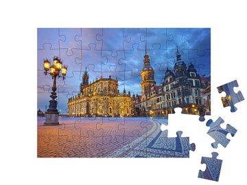 puzzleYOU Puzzle Dresden in der Dämmerung, 48 Puzzleteile, puzzleYOU-Kollektionen Deutschland