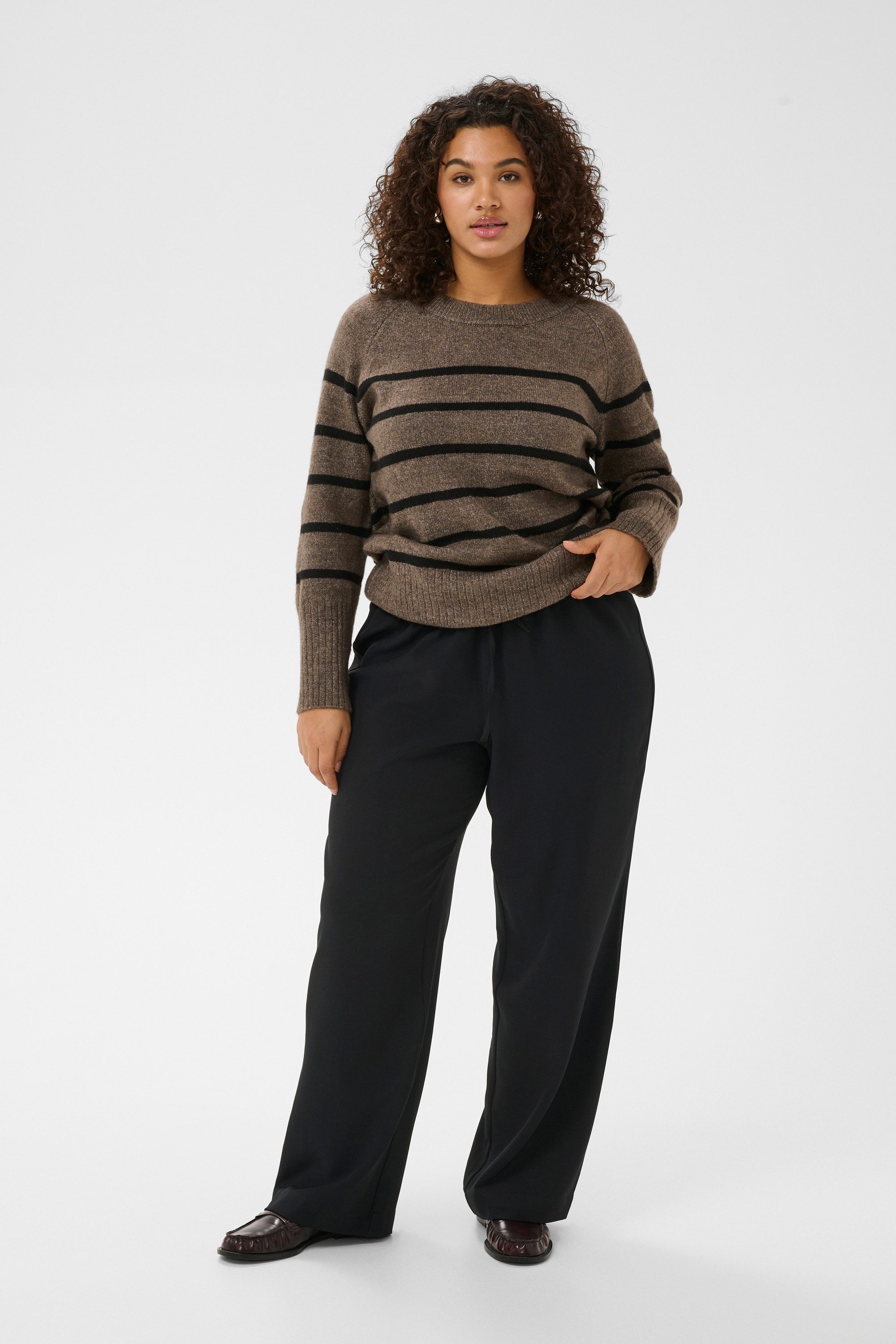 KAFFE Curve Stoffhose Casual Hose KCbeathie Große Größen