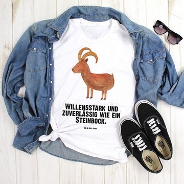 Mr. & Mrs. Panda T-Shirt Sternzeichen Steinbock - Weiß - Geschenk, Tierkreiszeichen, Sprüche, (1-tlg)
