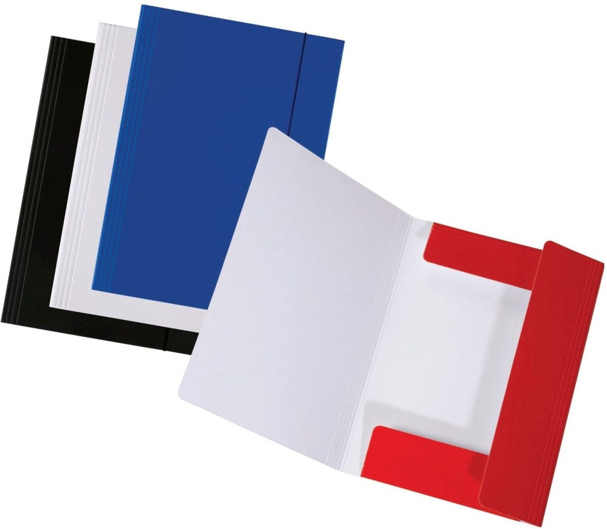 Fächermappe Sammelmappe Longlife A4 Karton glanzkaschiert 700 g/qm farbig sortiert