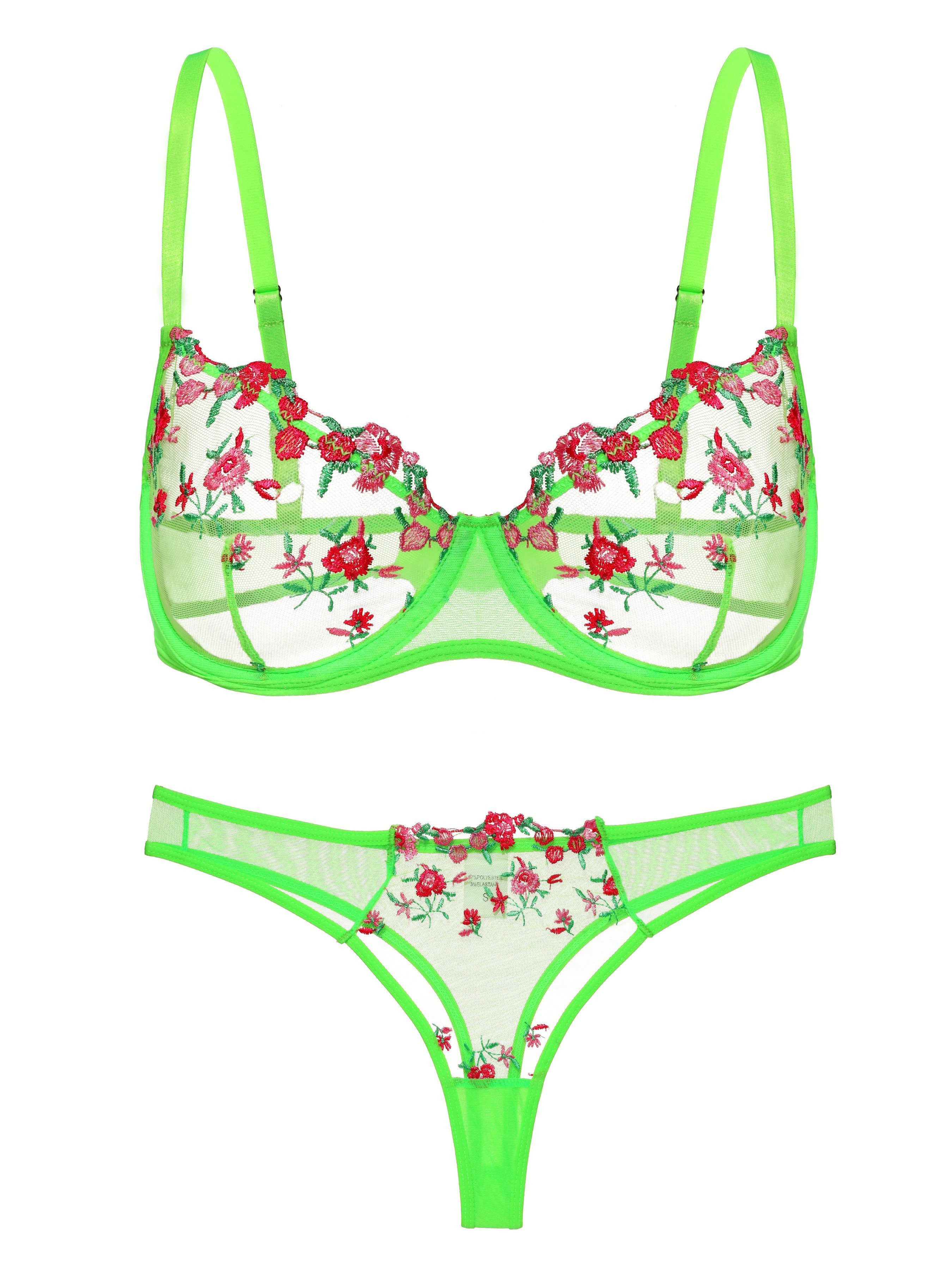Elegant Love Set: Push-up-BH Bestickter BH günstig online kaufen