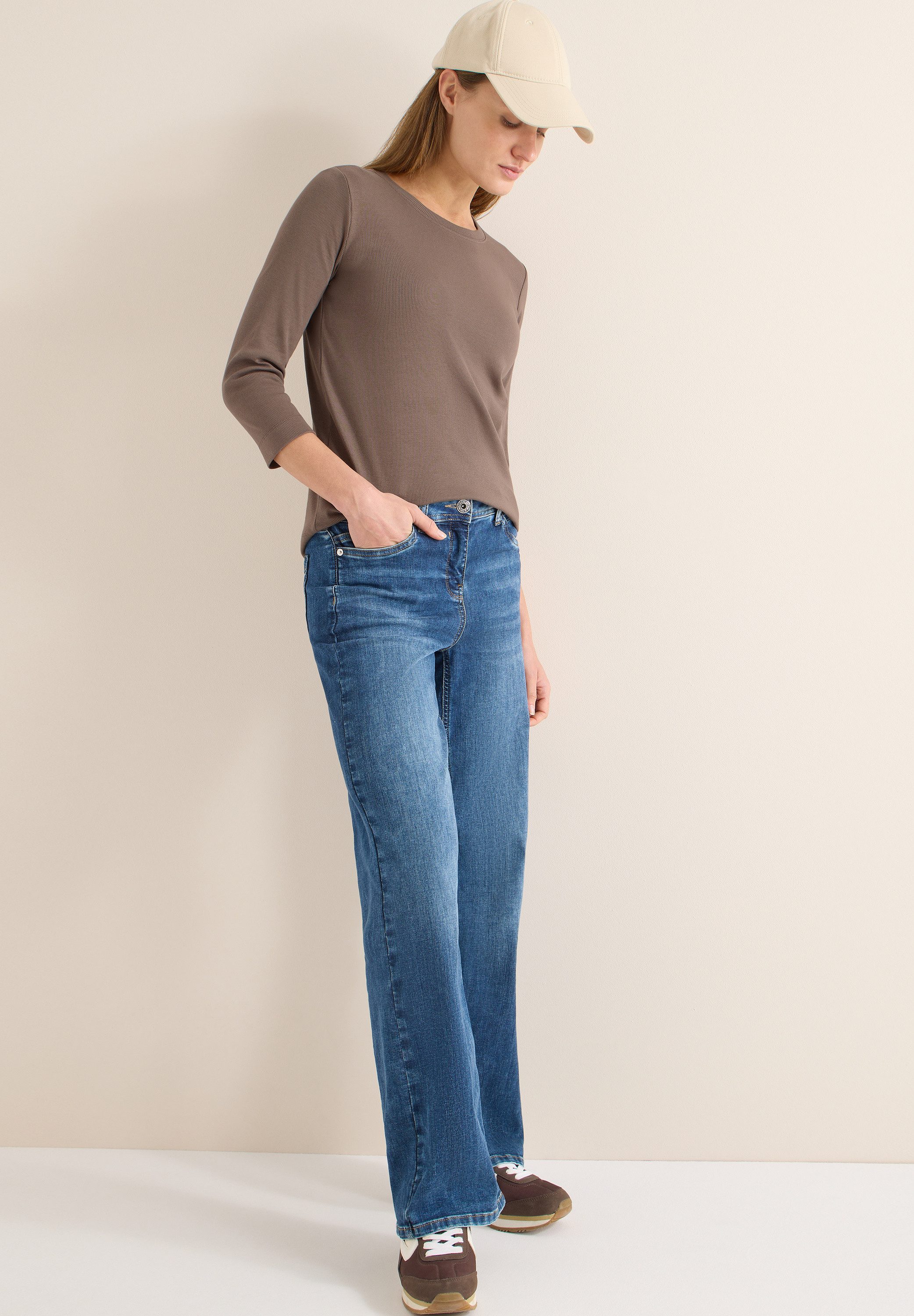 CECIL 3/4-Arm-Shirt mit 3/4 Ärmeln