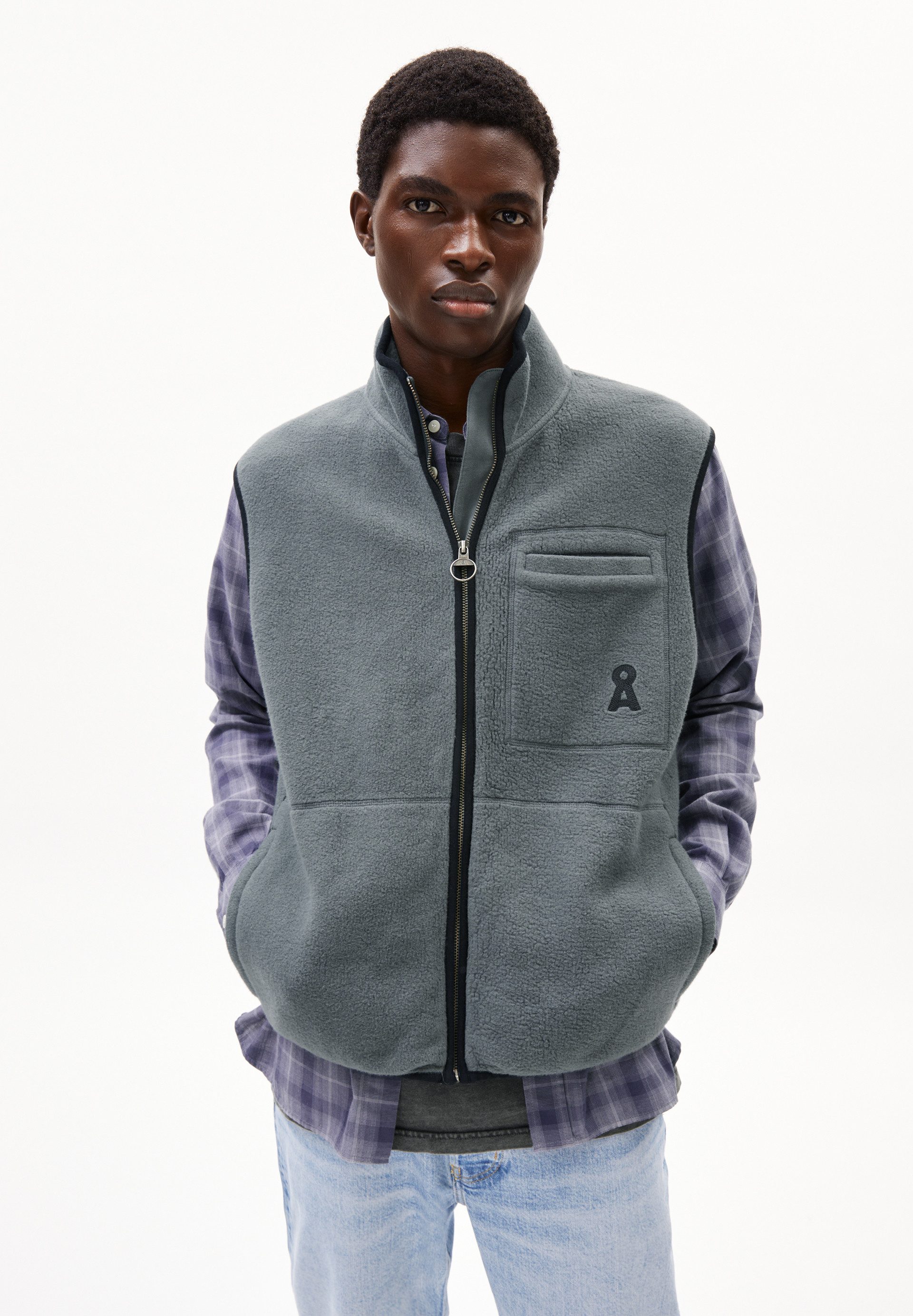Blouson AABLEO FLEECE VEST Fleeceweste aus Bio-Baumwolle
