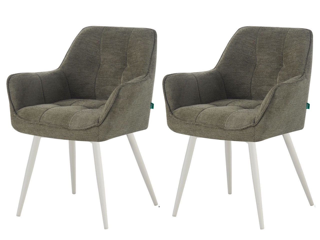 DUBI Möbel Polsterstuhl THOMAS-MIRA, 360° drehbar mit oder ohne Rückholfunktion 2er-Set