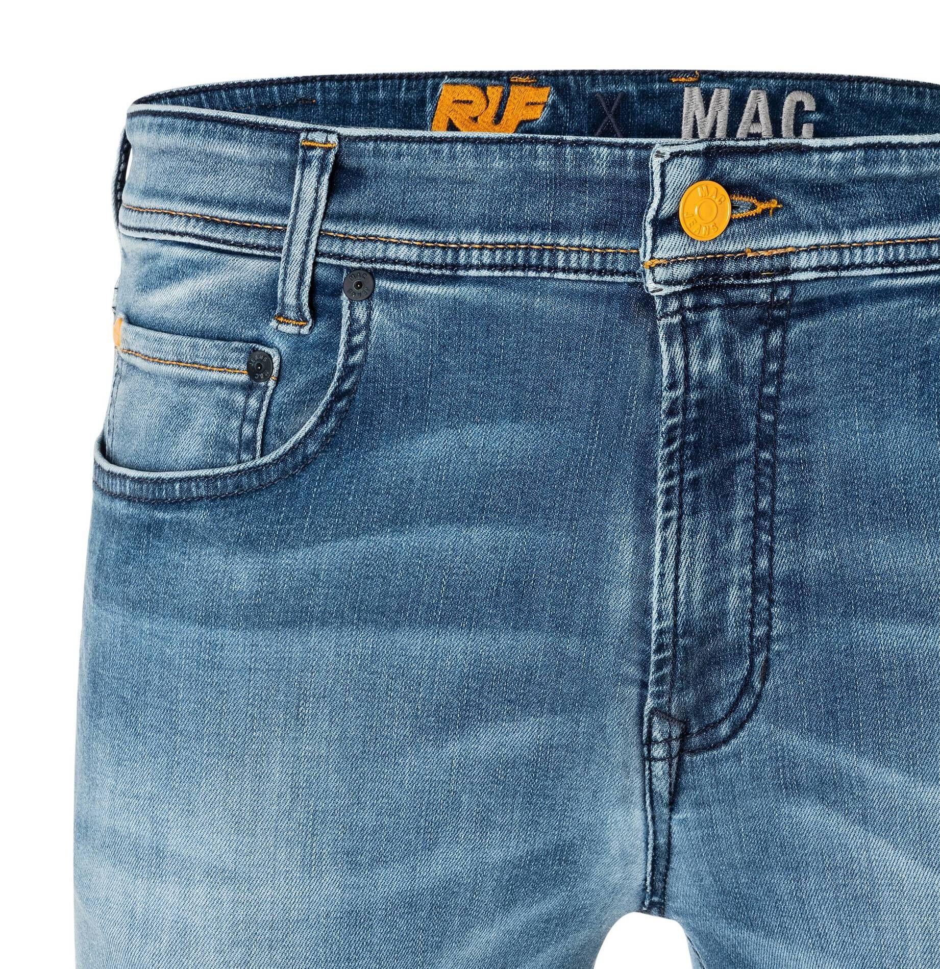 MAC 5-Pocket-Jeans Herren Jeans (1-tlg) Denim" (81) blue "Macflexx stoned