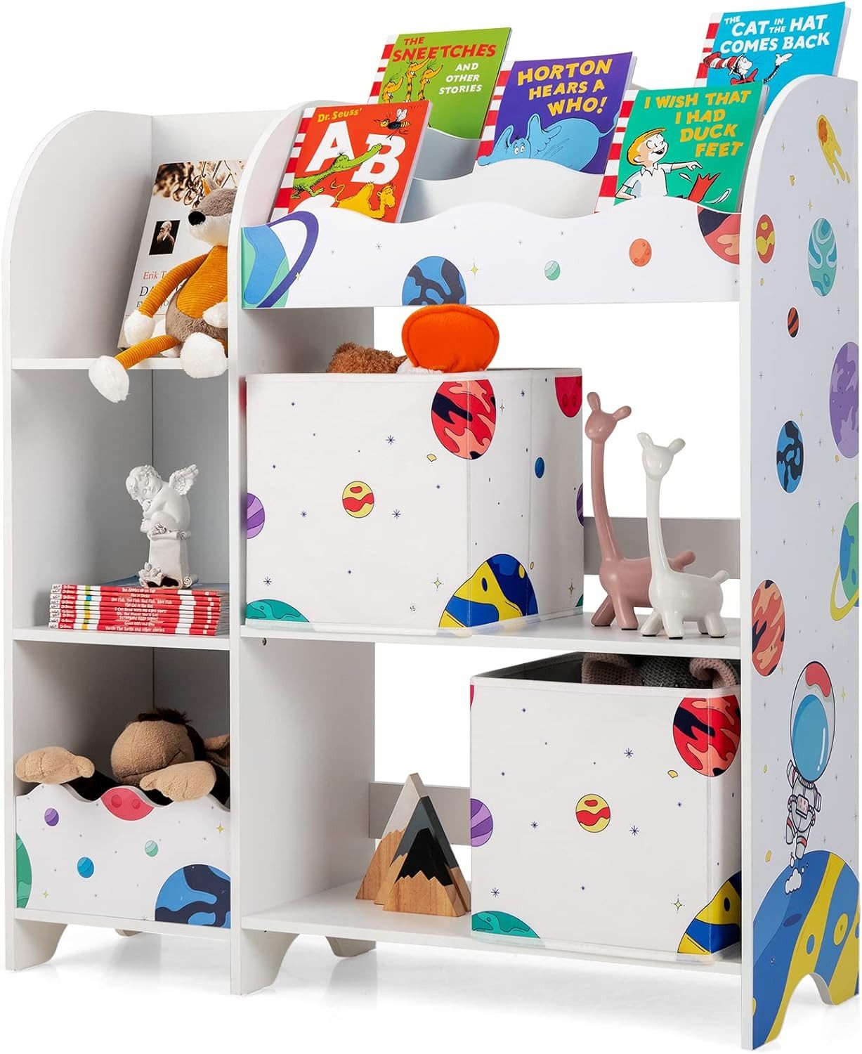 KOMFOTTEU Bücherregal Spielzeug-Organizer, Kinderzimmerschrank günstig online kaufen