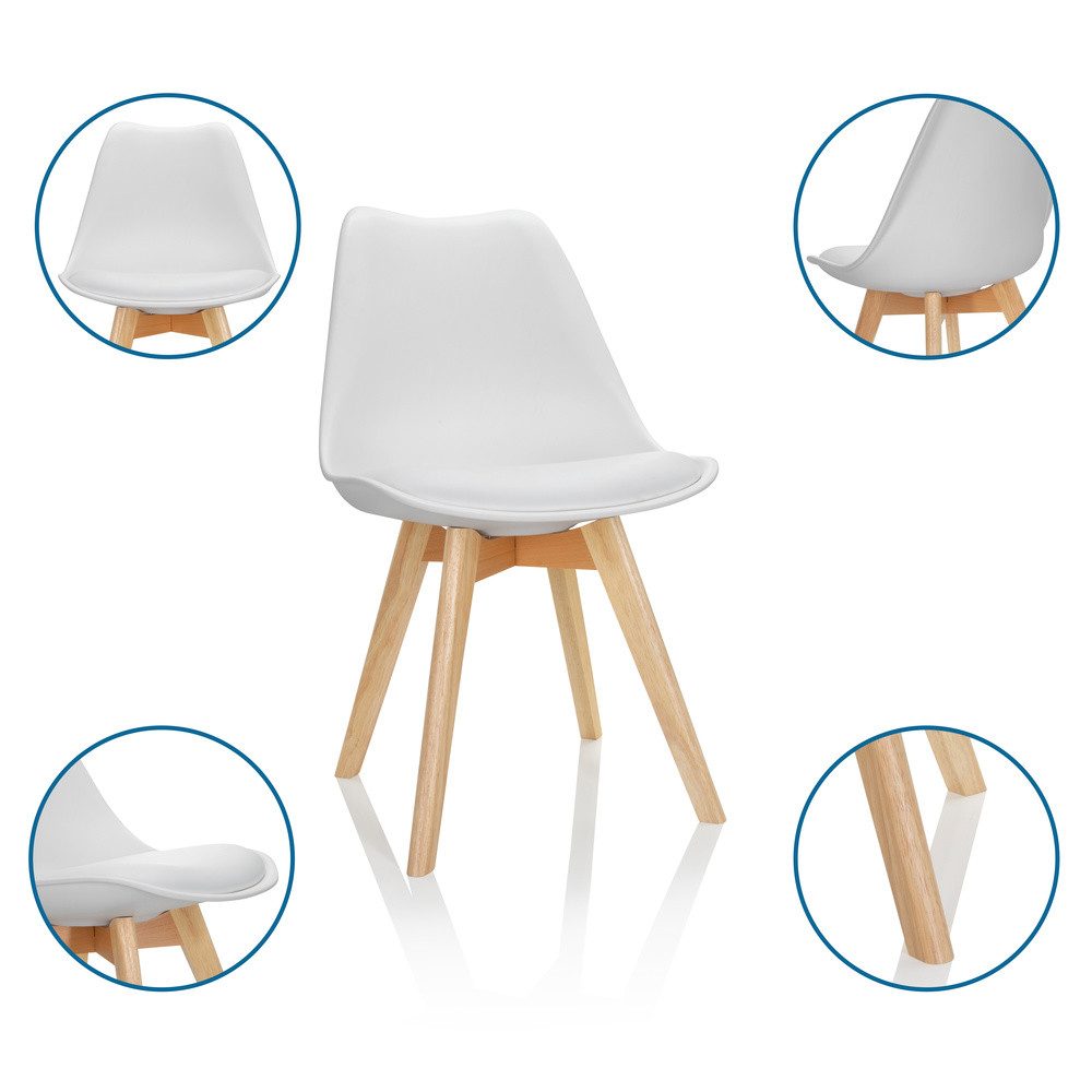 hjh OFFICE Schalenstuhl Schalenstuhl 4er Pack günstig online kaufen