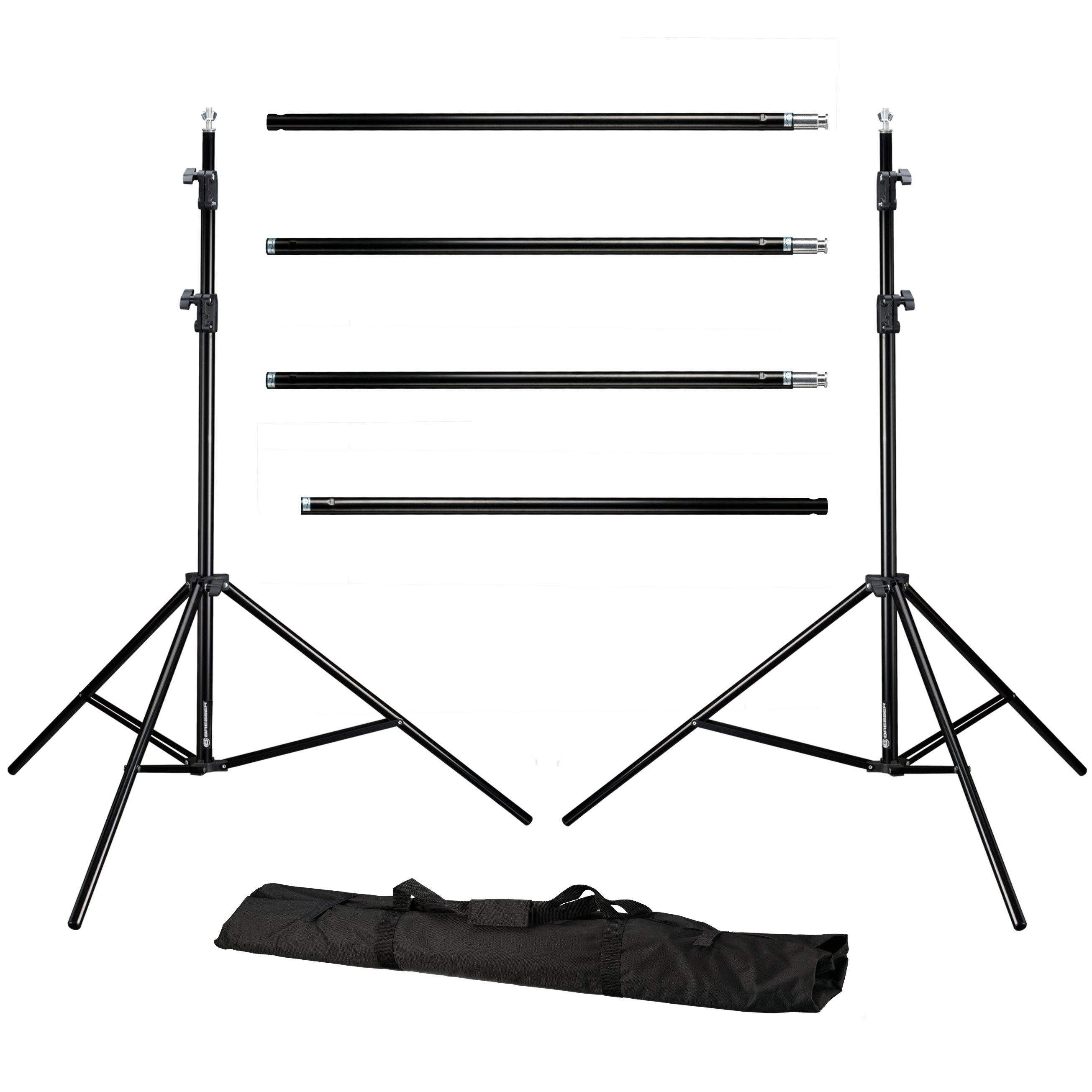BRESSER Aufhängesystem BRESSER BR-D23 Hintergrundsystem + Greenscreen/ Chromakey Grün Hinter…