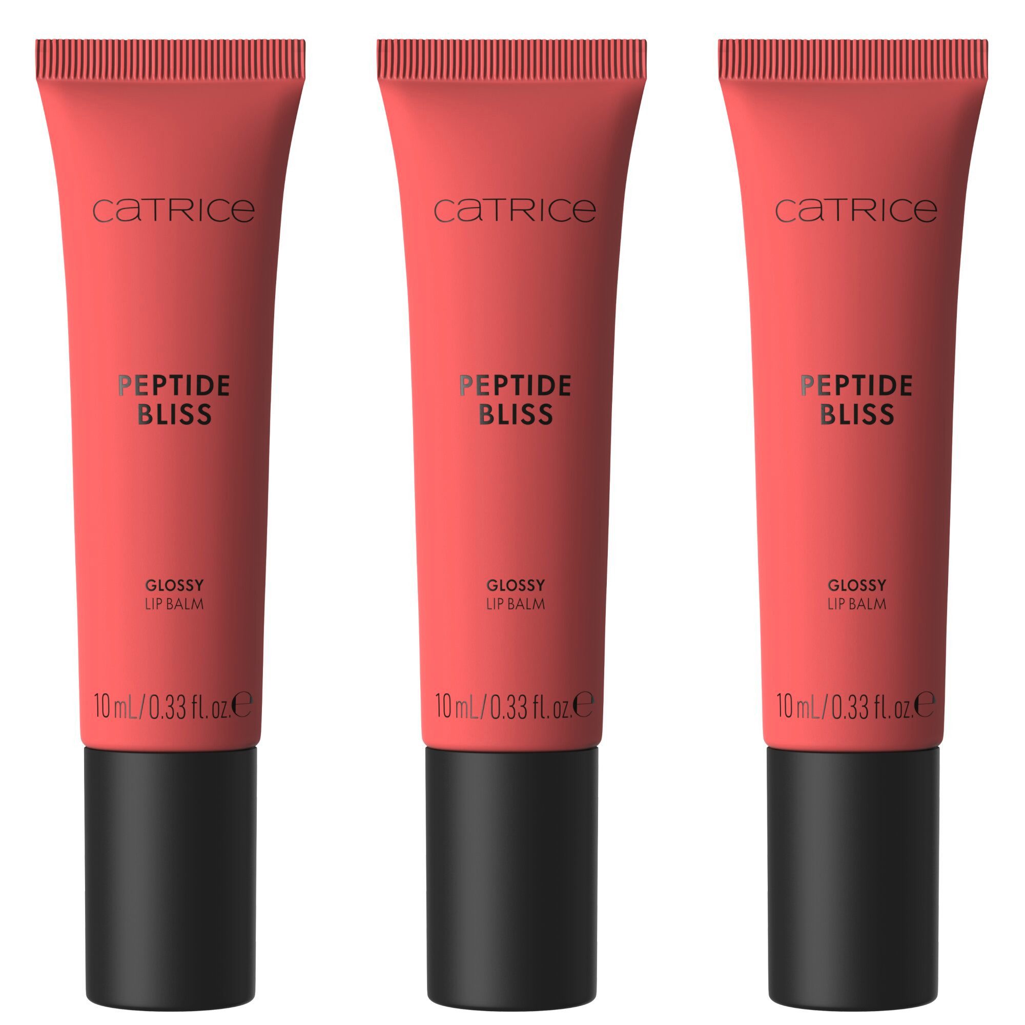 Catrice Lipgloss PEPTIDE BLISS GLOSSY LIP BALM, 3-tlg., für sinnlich aussehende Lippen