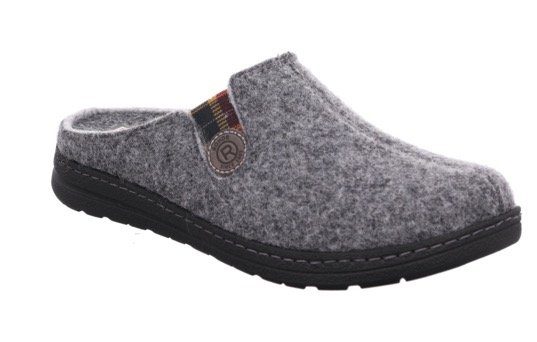 Rohde ASIAGO Pantoffel, Hausschuh, Clog, Schlappen mit seitlichem Stretch mit Label
