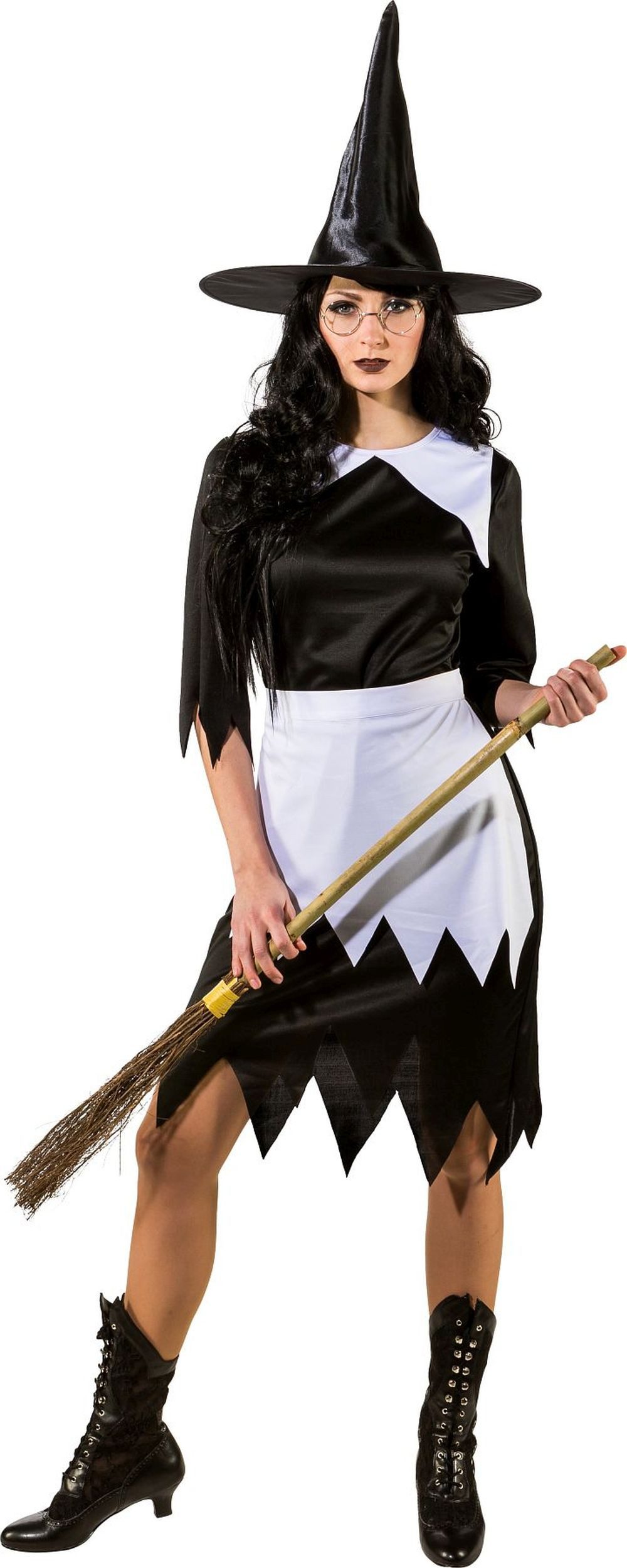 Orlob Hexen-Kostüm Hexen Kostüm Kleid mit Schürze Fasching Karneval Party Cosplay 34 -44