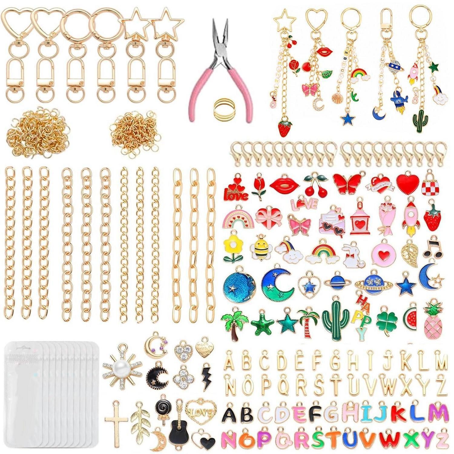 LuxusKollektion Kreativset DIY Schlüsselanhänger Bastelset 355 Teile