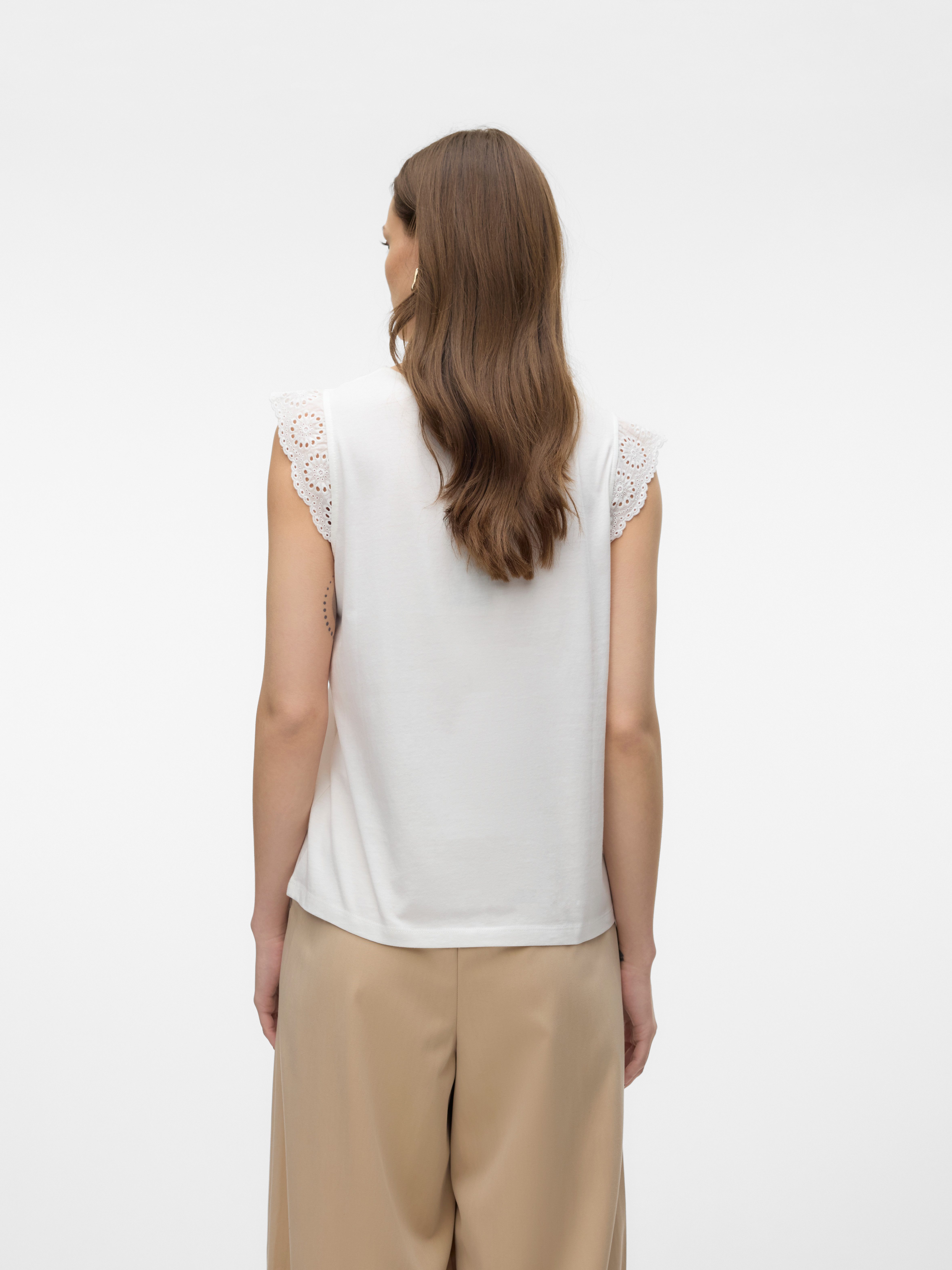 Vero Moda T-Shirt VMEMILY SL GATHERING TOP JRS NOOS Baumwolle, regular fit, günstig online kaufen