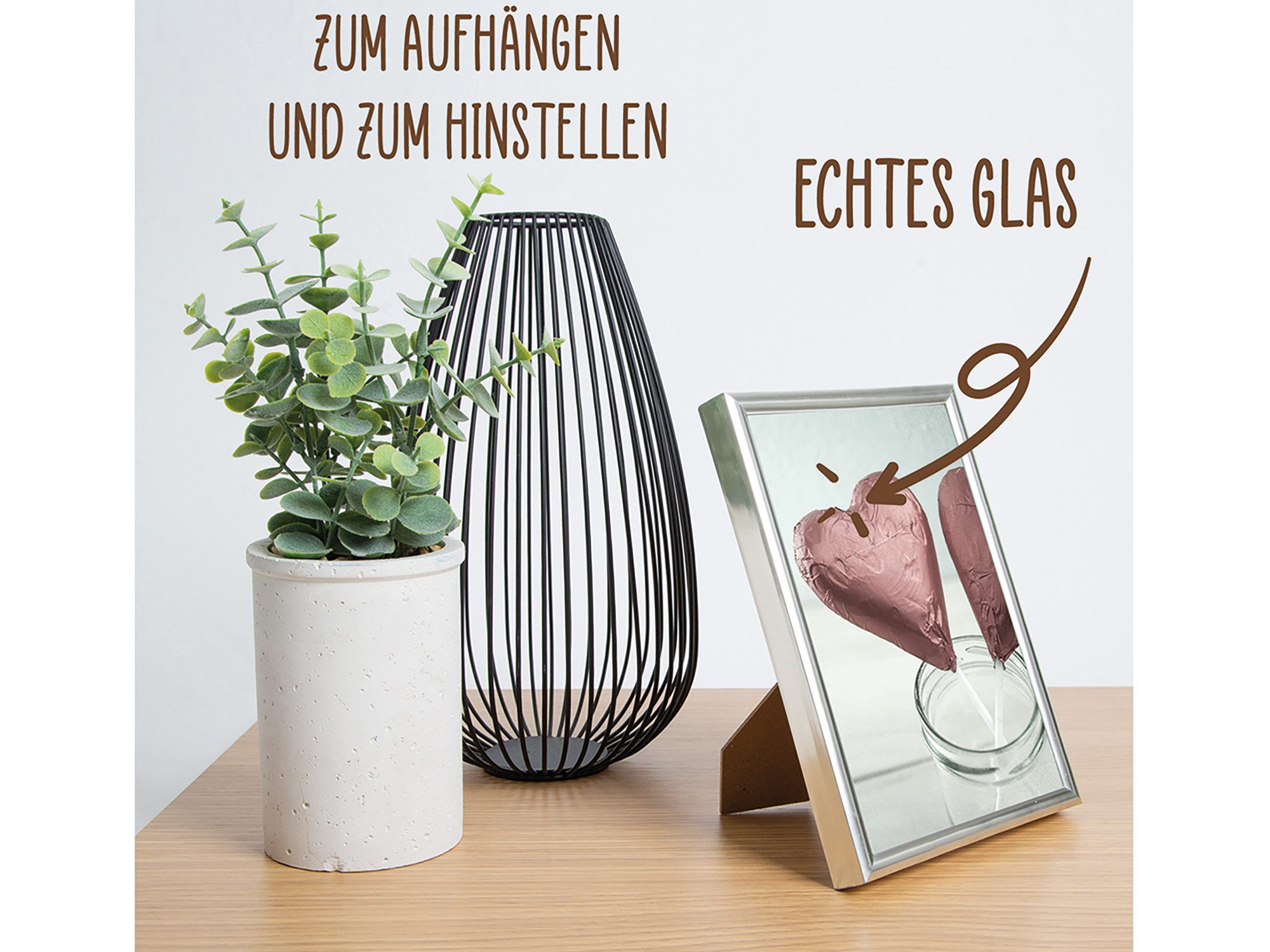 Wackadoo Living Einzelrahmen Bilderrahmen mit Glasscheibe günstig online kaufen
