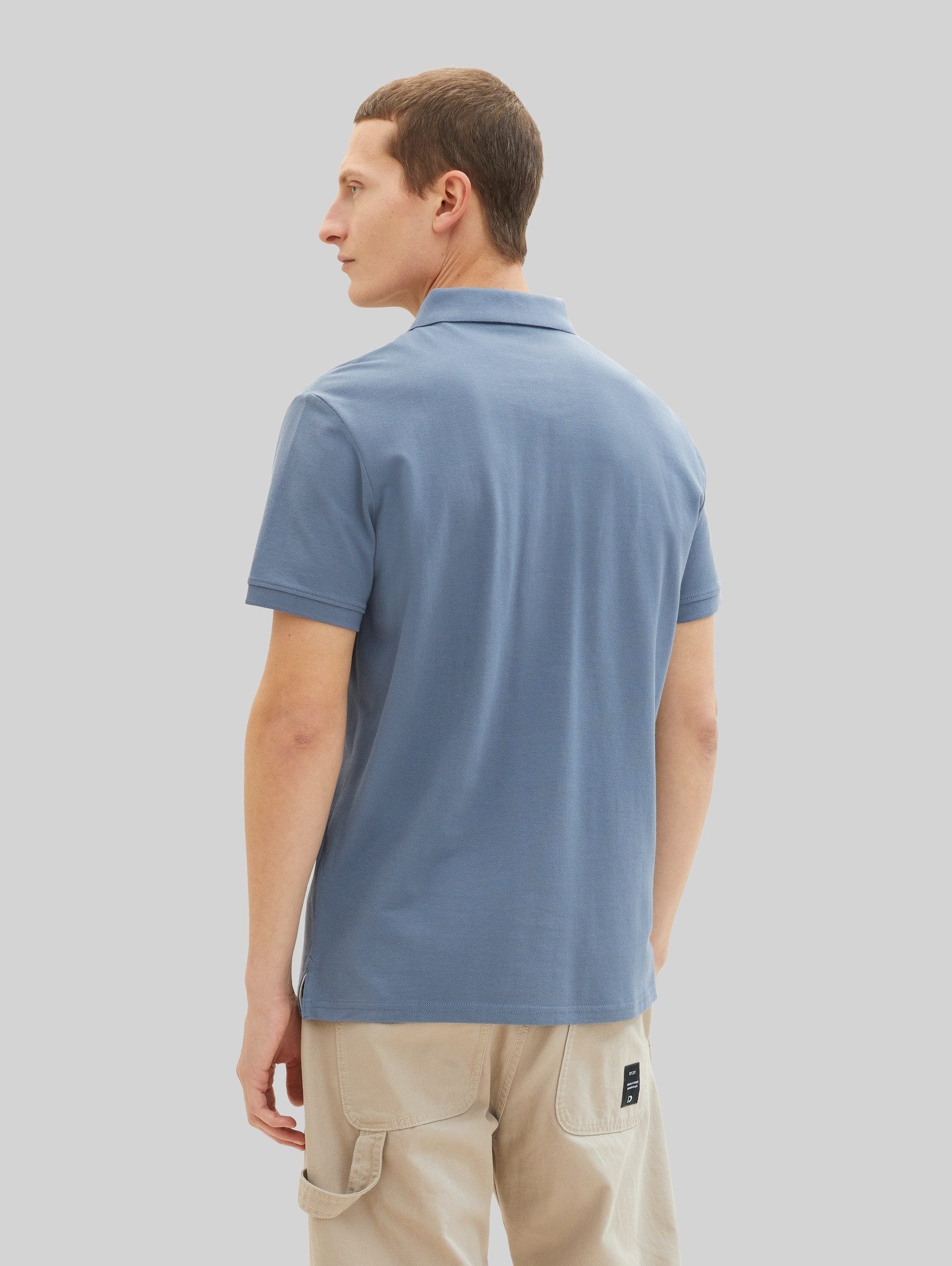 TOM TAILOR Poloshirt Poloshirts (im Einserpack) Piqué Poloshirt mit Logo-Stickerei – Bild 3 von 5