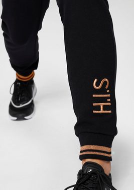 H.I.S Jogginghose mit metallisch glänzenden Details