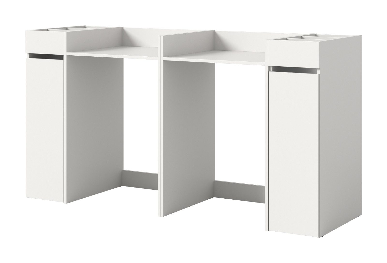 Inn.Furn Waschmaschinenumbauschrank Flexy (in weiß, 4-St., Set 2x Umbauschrank mit 2x Kommode) für Waschmaschinen und Trockner