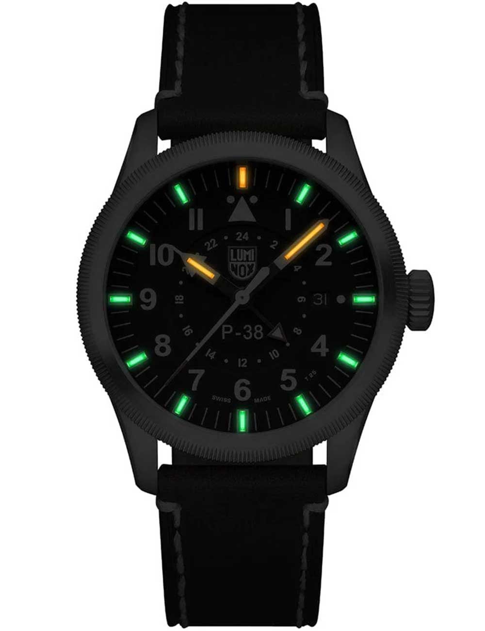 Luminox Quarzuhr Luminox XA.9521 Herrenuhr P-38 Air Pilot GMT 42mm 100M Luminox XA.9521 Herrenuhr P-38 Air Pilot GMT 42mm 100M