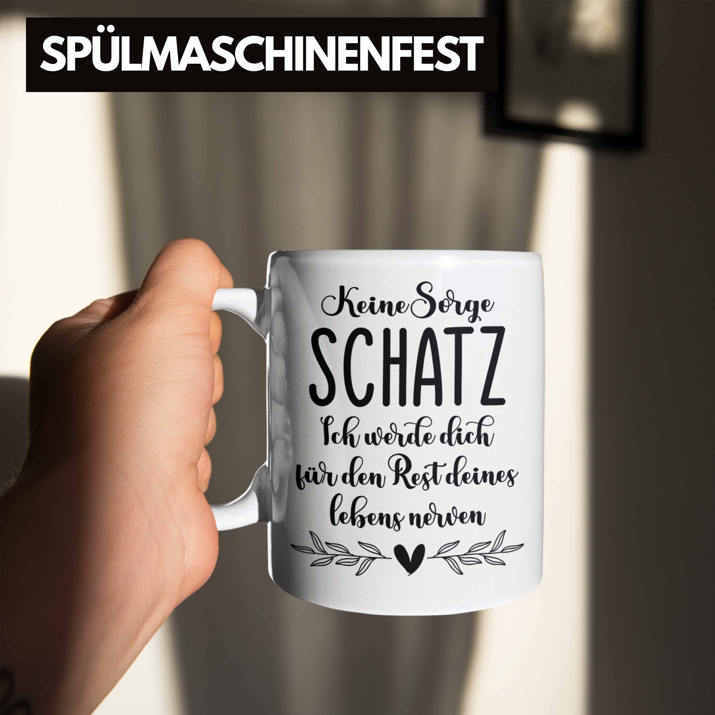 Geschenk Tasse für Valentinstag Liebe Weiss Ich Trendation Valentinstagsgeschenk Dich Liebe Freundin Tasse - Partner Schatz Trendation