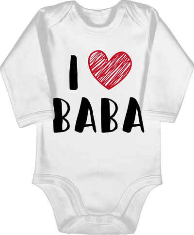 Shirtracer Shirtbody I Love Baba Geschenk Vatertag Baby