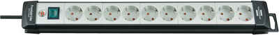 Brennenstuhl Premium-Line Steckdosenleiste 10-fach (Kabellänge 3 m), mit Schalter