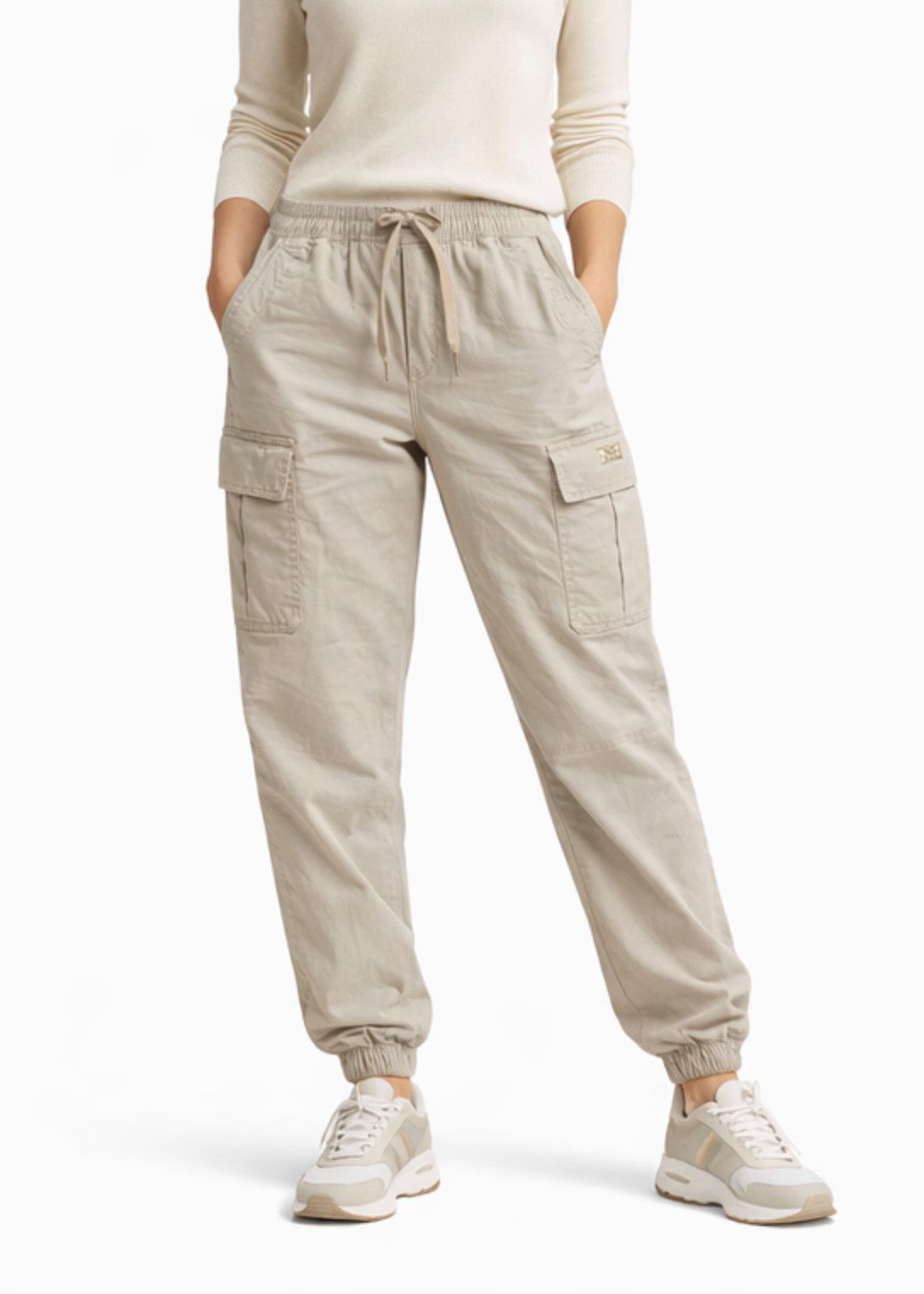 Polo Ralph Lauren Cargohose Damen Utility Fit mit QR-Code zur Echtheitsprüfung