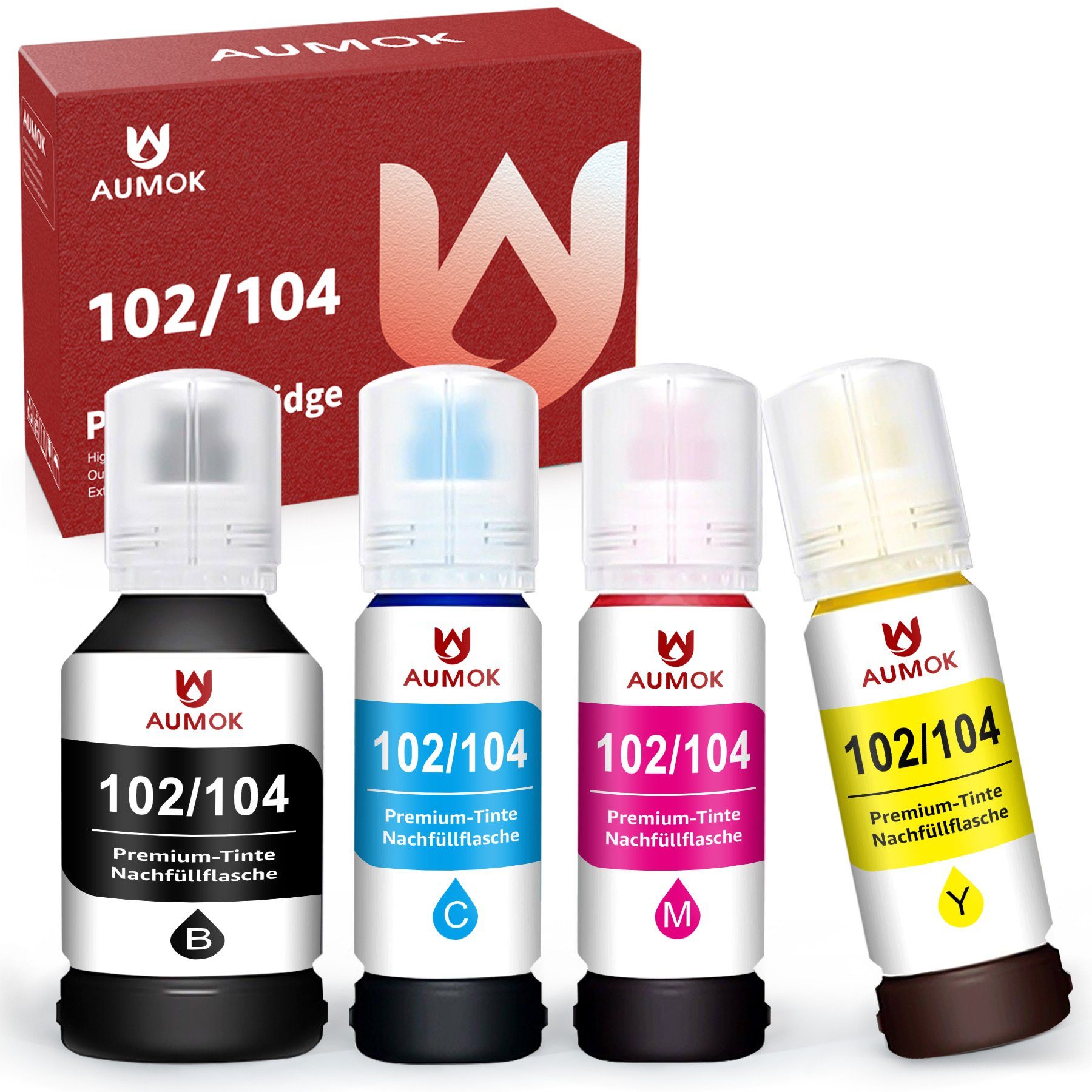 4er 102 für EPSON 104 ink bottle EcoTank ET-2700 Nachfülltinte