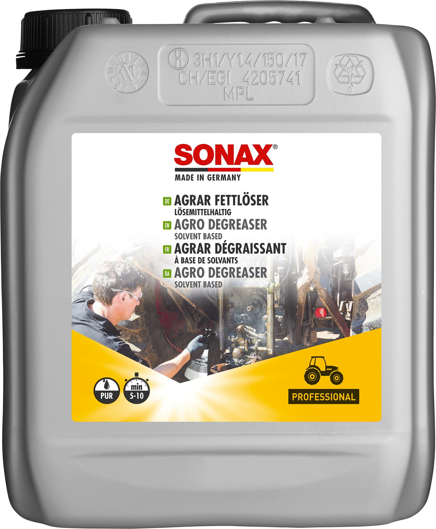 Sonax SONAX AGRAR FettLöser lösemittelhaltig 5 L Auto-Reinigungsmittel