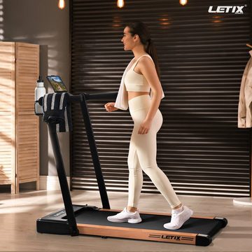 Letix Sports Laufband FoldPro 2in1 mit LCD-Display, Bluetooth & APP Funktion, für zu Hause und Büro, motorisiertes Fitnessgerät, Heimtrainer