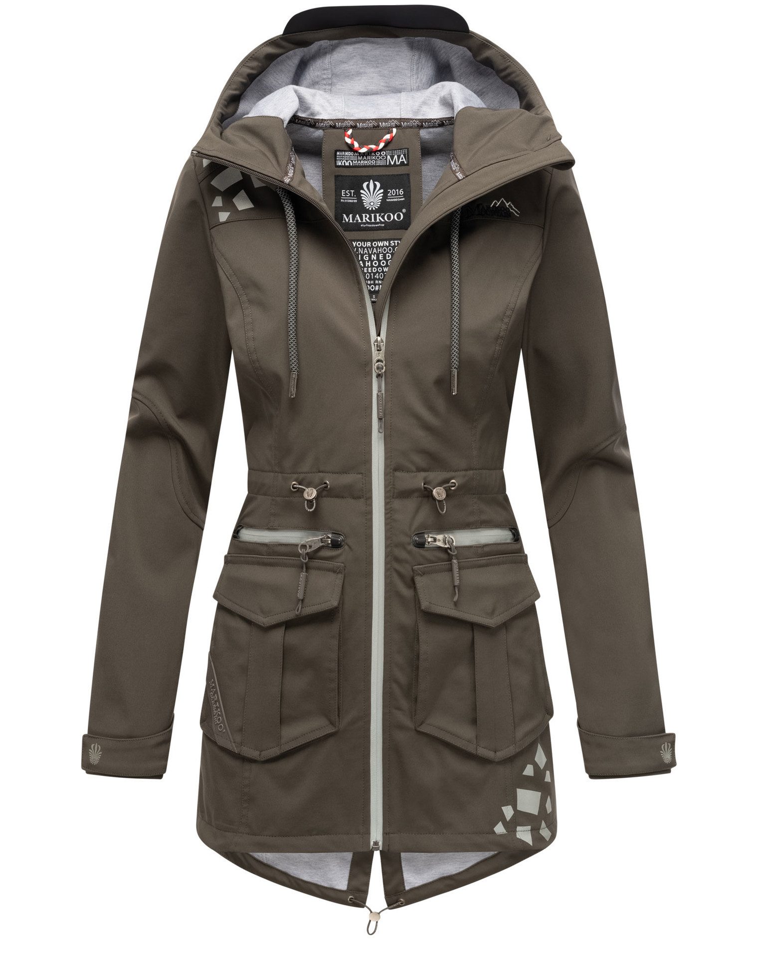Marikoo Softshelljacke aus wasserabweisendem Obermaterial günstig online kaufen