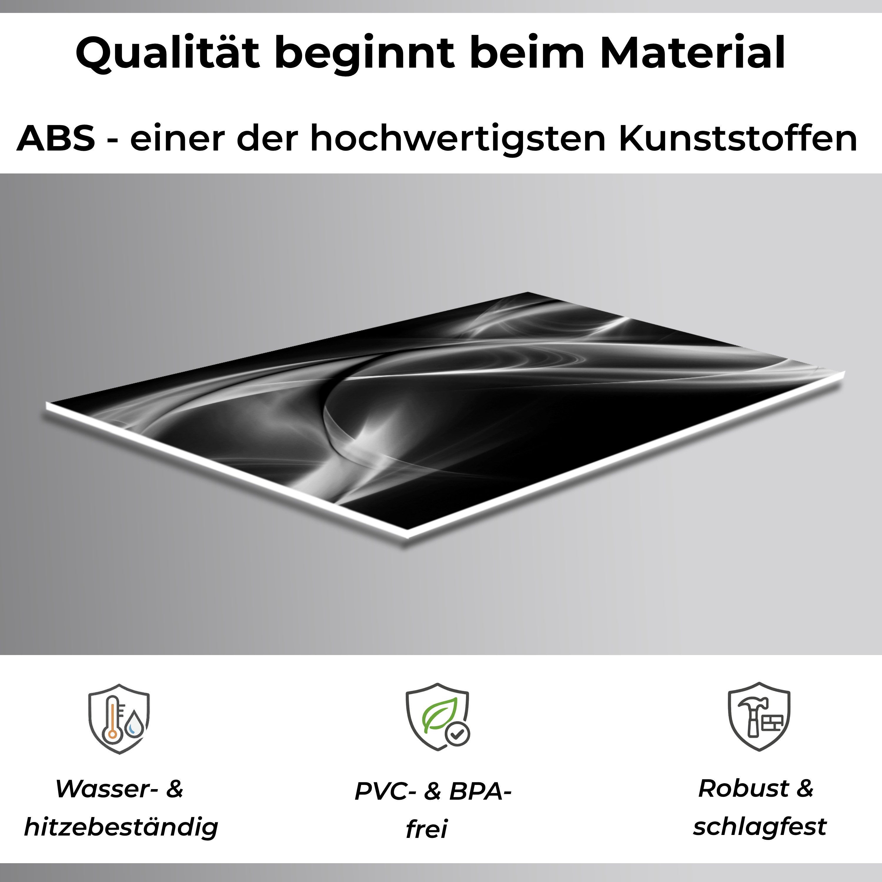 Rodnik Küchenrückwand Weißer Rauch, monolithische ABS-Platte mit Direktdruck, formstabil und langlebig
