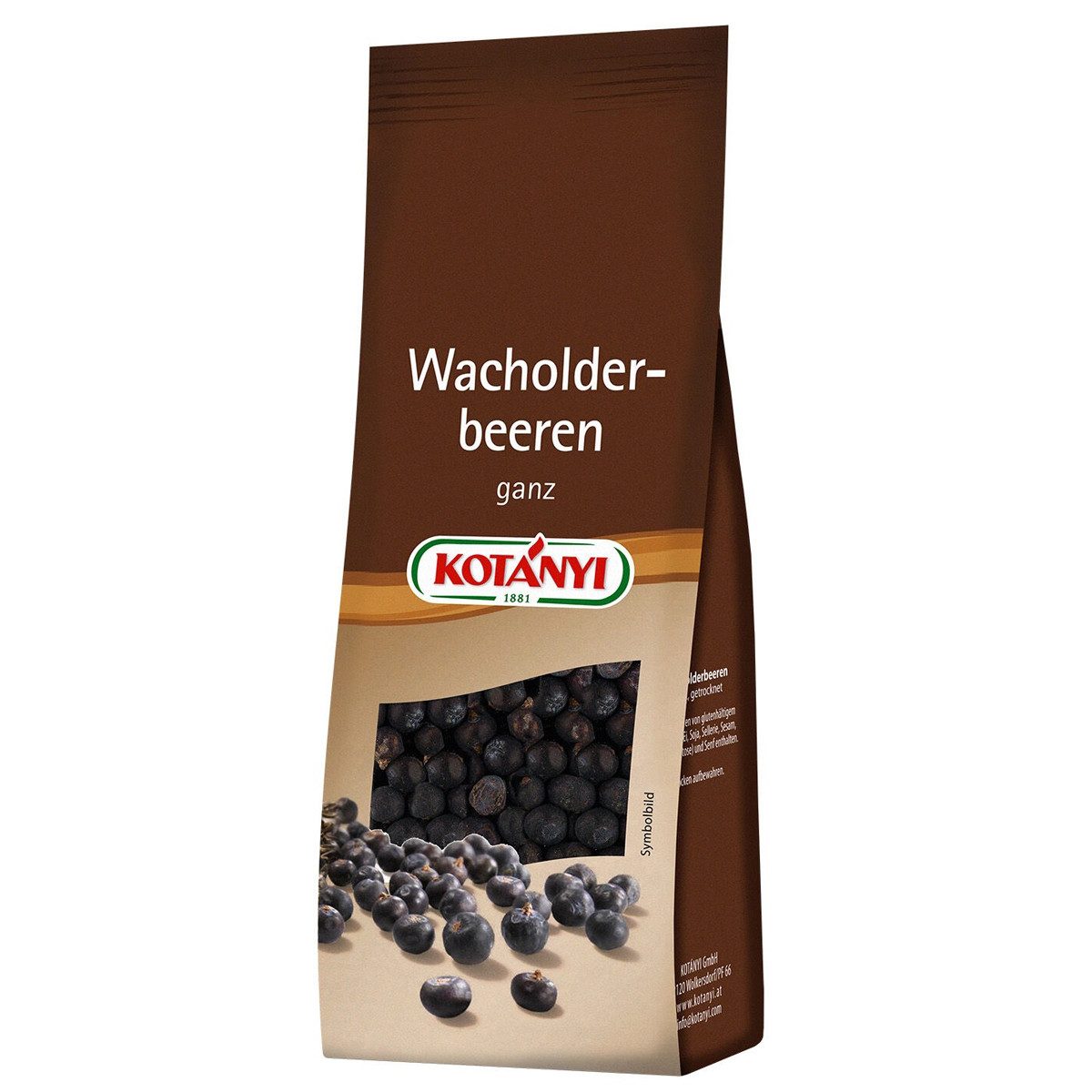 KOTANYI Gewürz, Kotanyi Wacholderbeeren ganz getrocknet im Nachfüllbeutel 40g