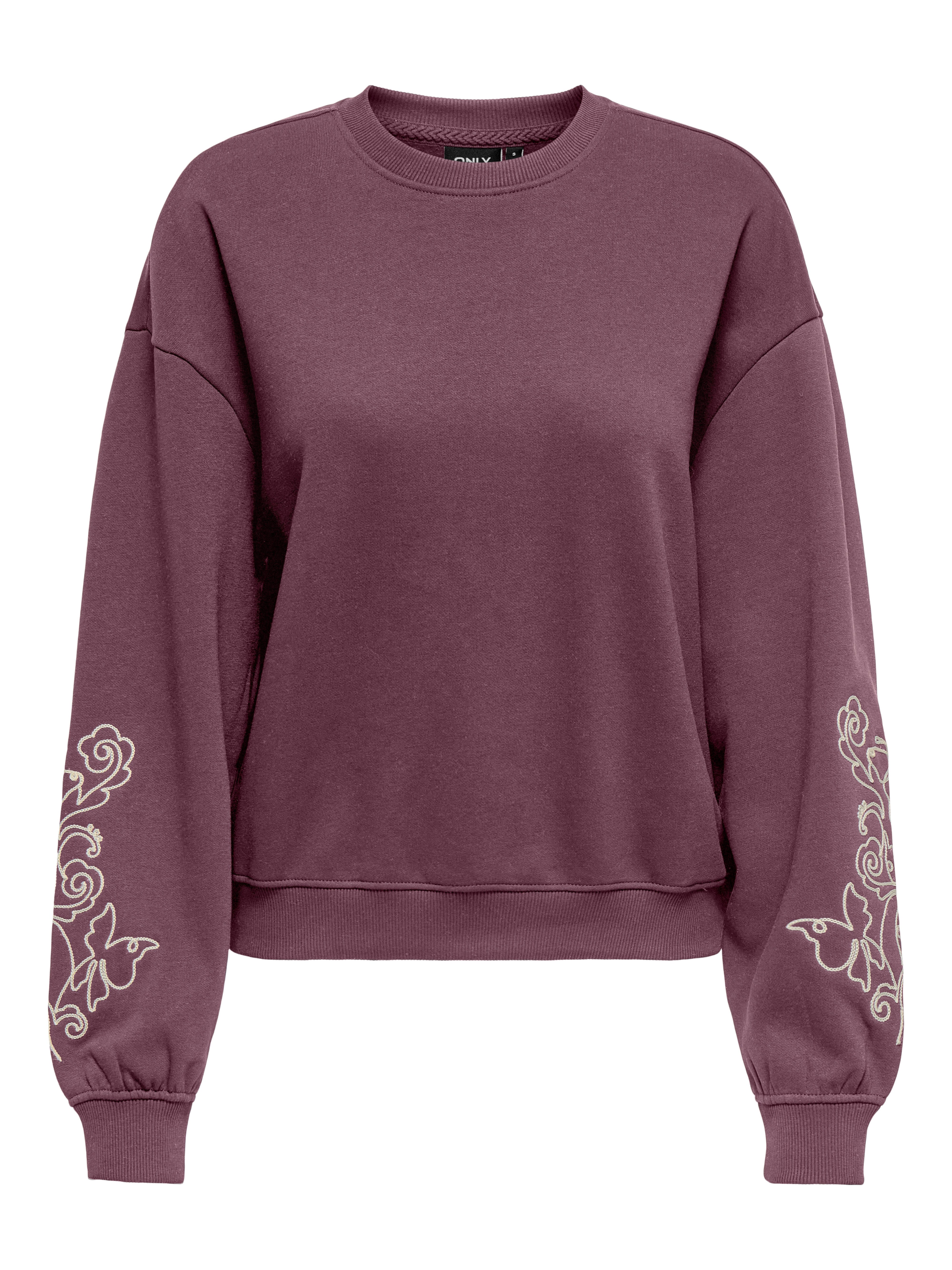 ONLY Sweatshirt ONLBROOKE L/S O-NECK FLOWER SWT Baumwollmischung, regular f günstig online kaufen