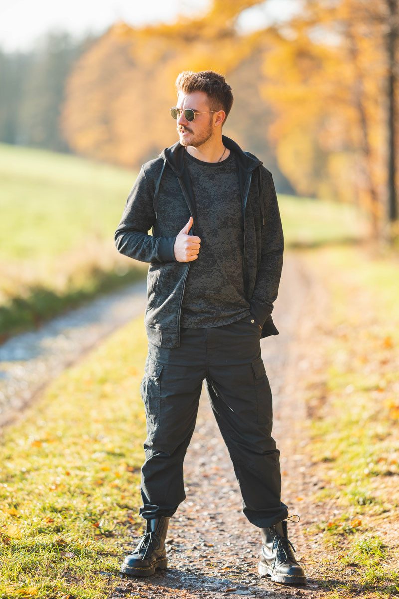 Tom Collins Sweatjacke Dutolo Herren Sweatjacke mit Kapuze und Kängerutaschen