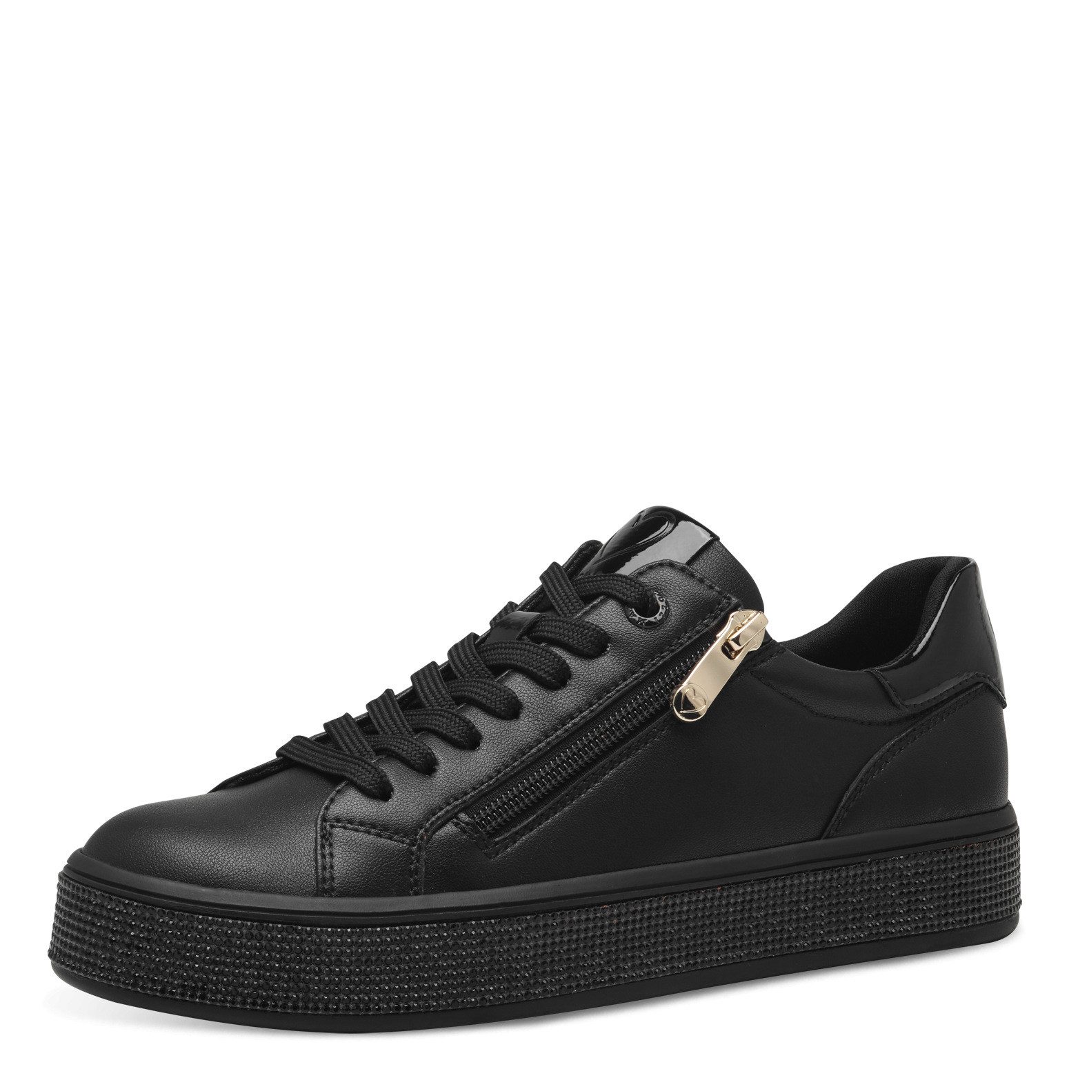 MARCO TOZZI Plateausneaker, Freizeitschuh, Halbschuh, Schnürschuh in veganer Verarbeitung