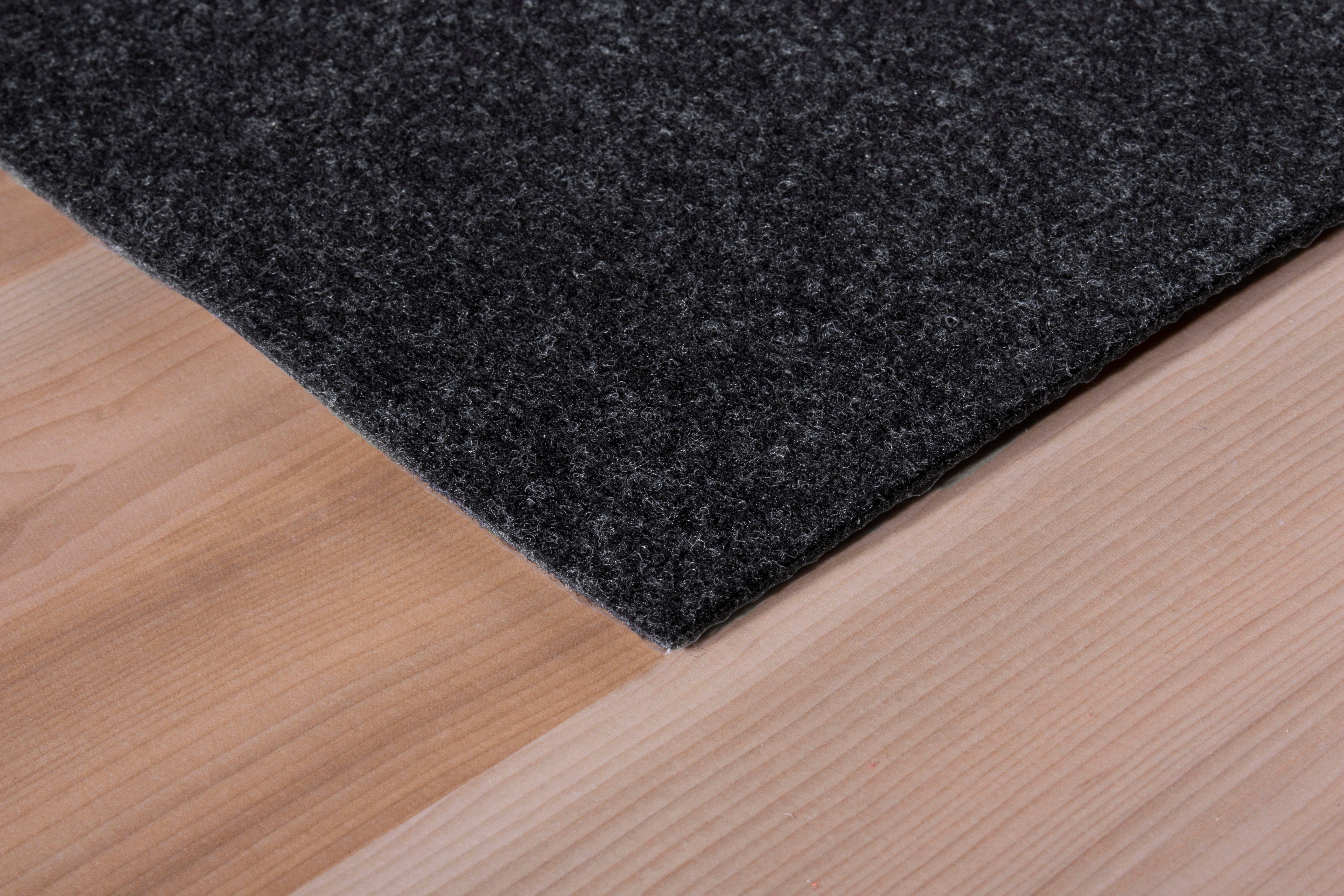 Andiamo Teppichfliese Abbo, selbstklebend, Gesamthöhe 4 mm, quadratisch, Bodenschutz, quadaratisch 40x40 cm, 25er Set, 50er Set, 100er Set