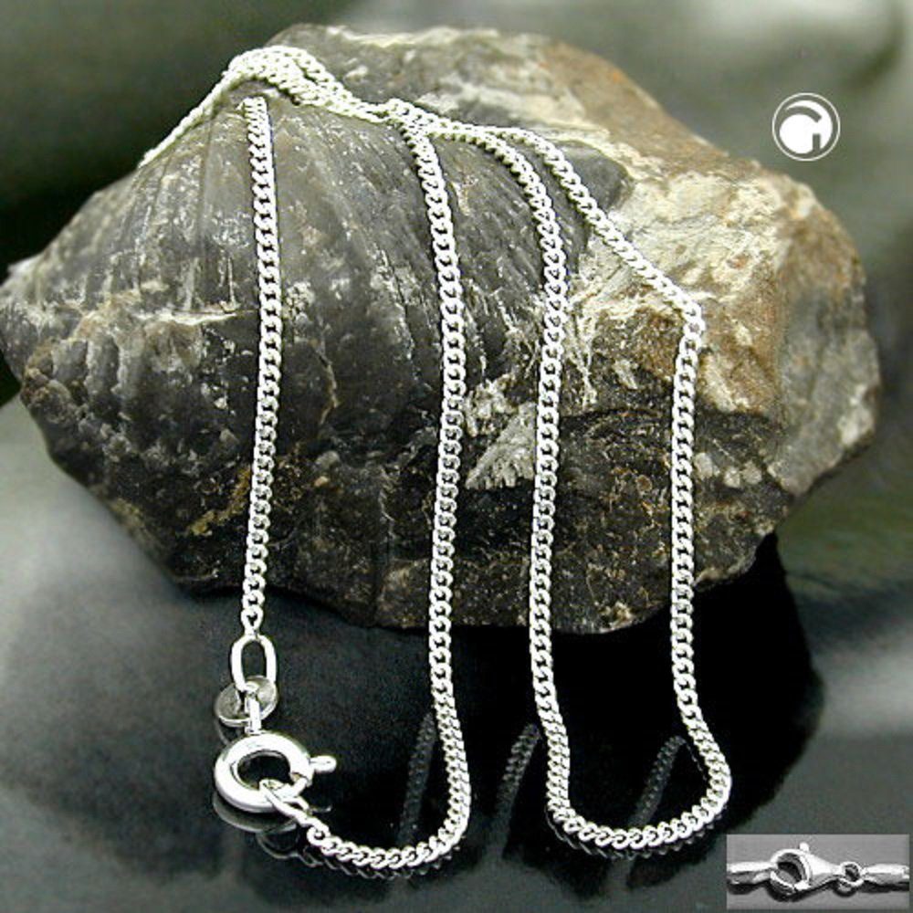Schmuckbox, Silberschmuck für unbespielt mm und Herren Halskette 50 925 Damen Silber cm 1,4 inkl. Panzerkette Silberkette