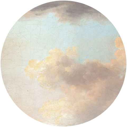 Komar Vliestapete Relic Clouds, 125x125 cm (Breite x Höhe), rund und selbstklebend