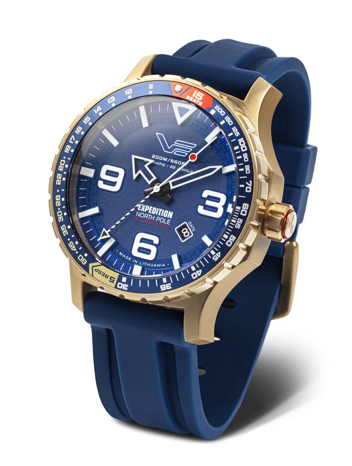 Vostok Europe Automatikuhr Expedition North Pole 597B730-LSB Herrenuhr 47 mm 20 ATM
