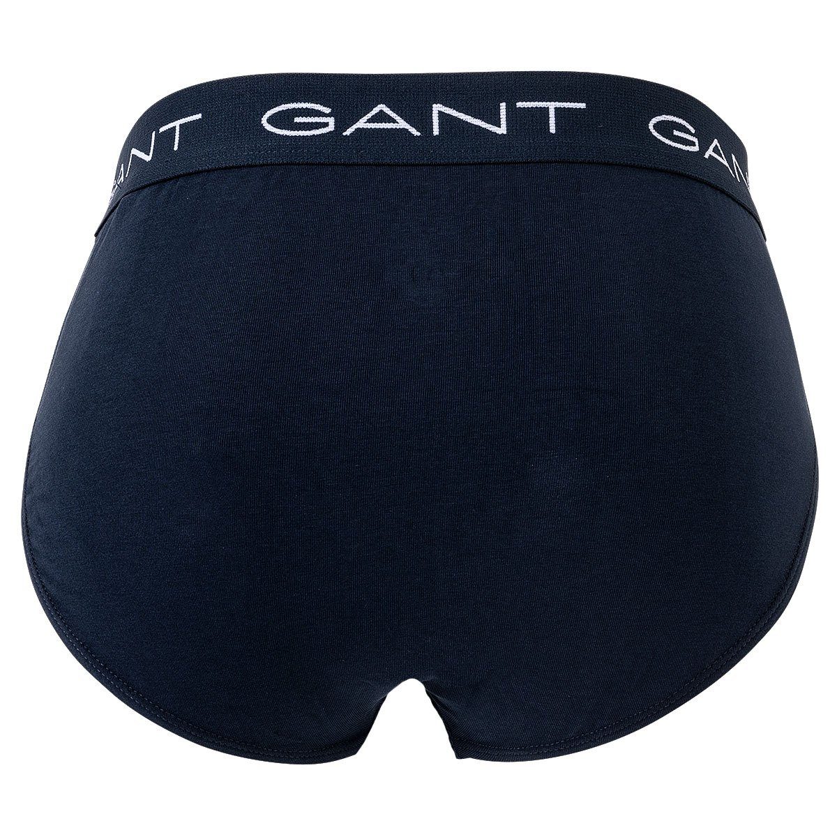 Gant 3er - Slips, Slip Herren Cotton Stretch Briefs, Pack Marine