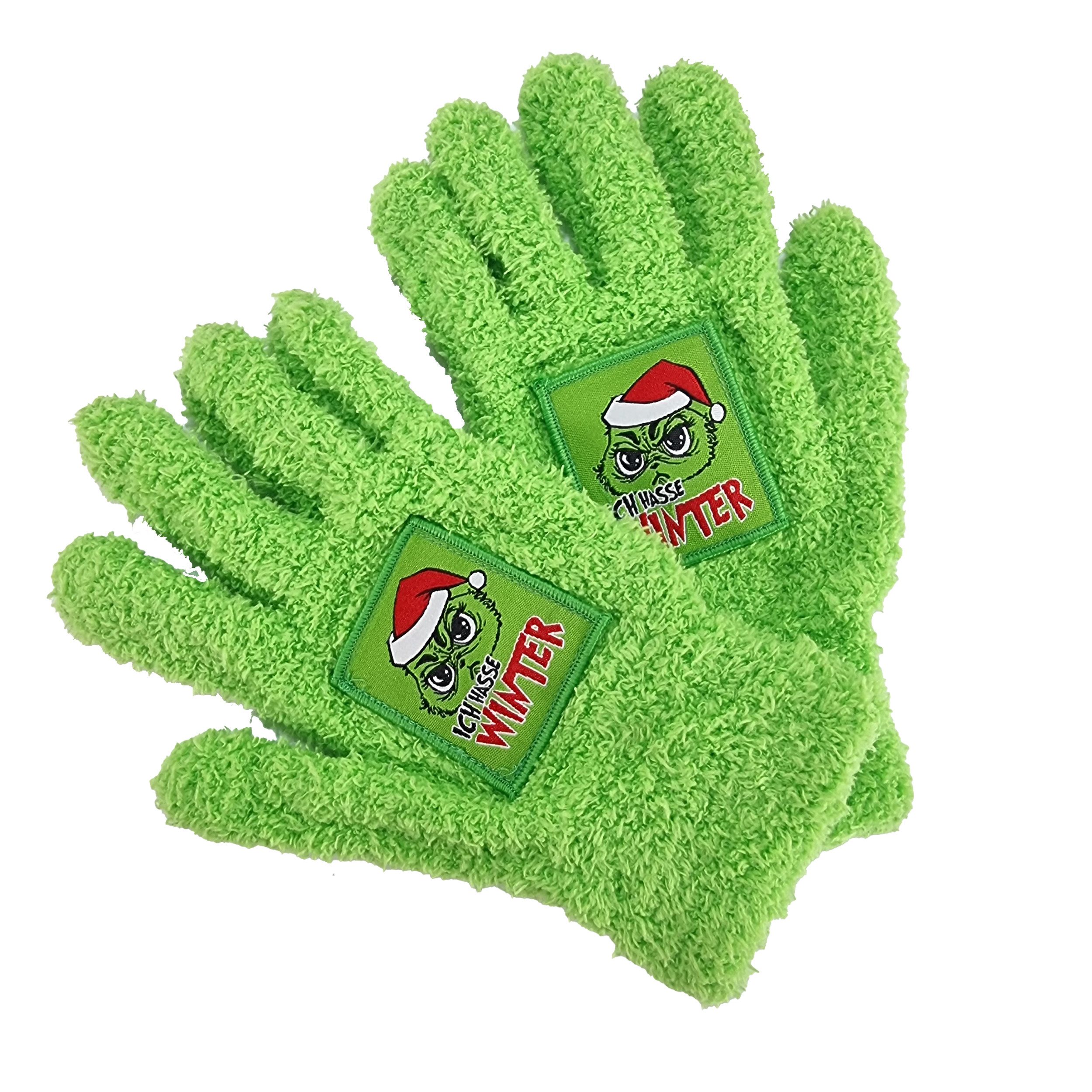 TOPCENT Strickhandschuhe Festtagsmuffel Handschuhe "Ich hasse Winter"