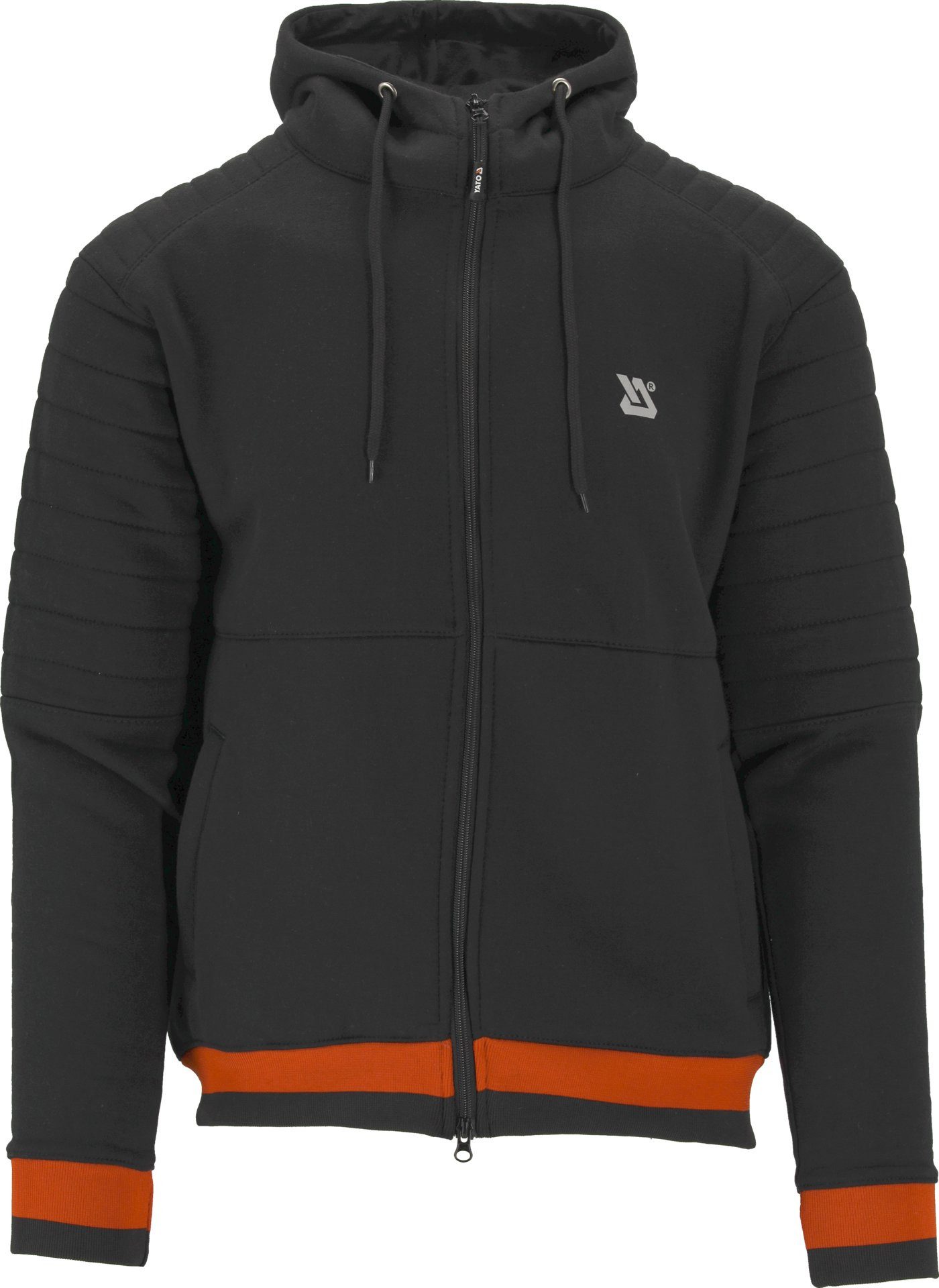 Kapuzenpullover Kapuzenpulli, Hoodie mit Reißverschluss ROTTWEILER schwarz/rot Gr. XL
